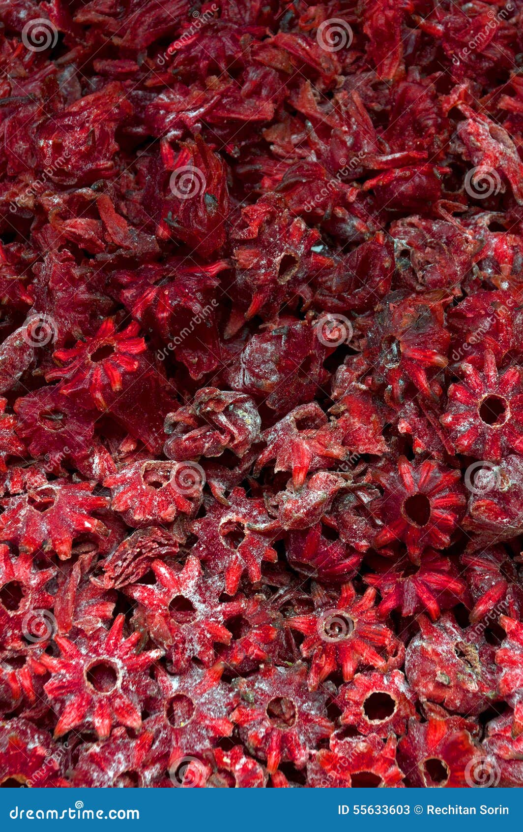 Dried hibiscus flowers stock image. Image of figs, health 55633603