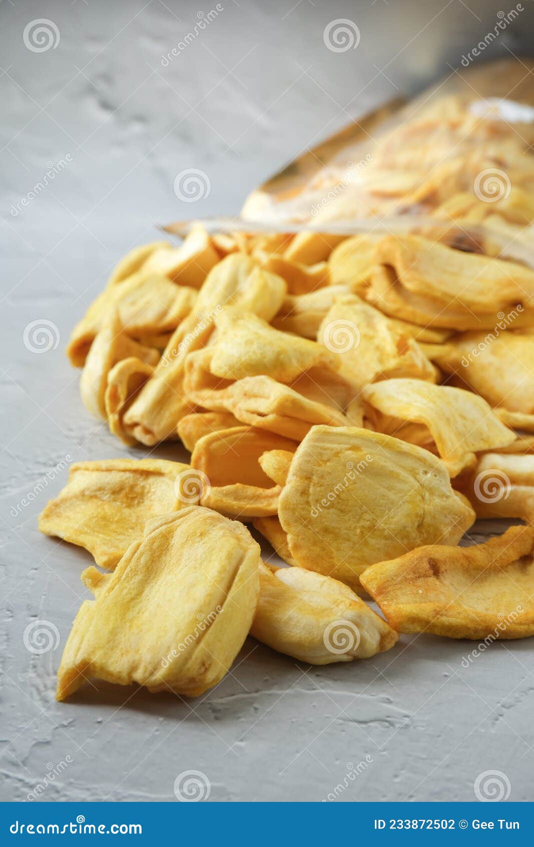 Dried Jackfruit Chips with White Background Stock Photo Image of healthy, snack 233872502