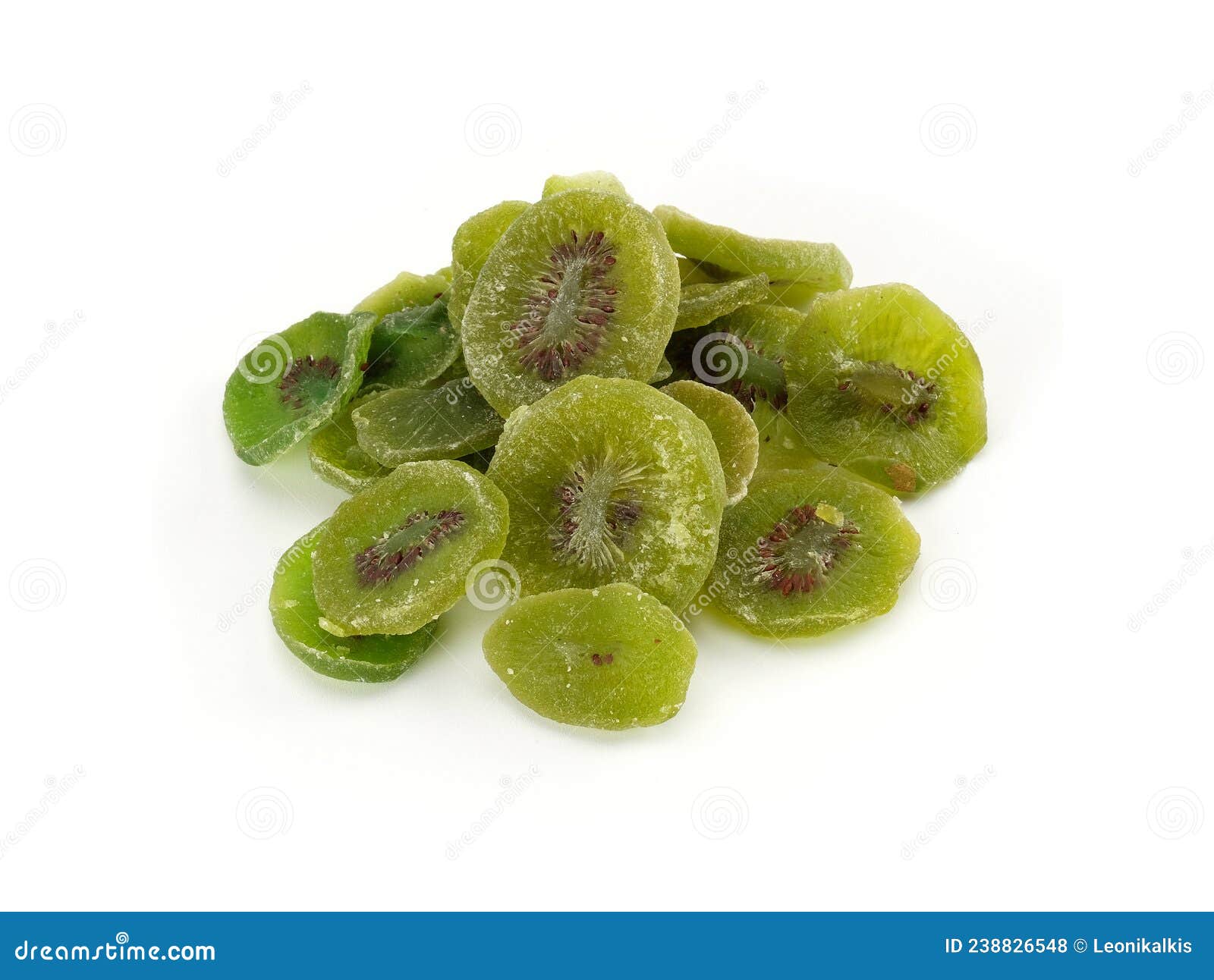 Dried Kiwi Fruit Sugar Coated Background Dried Kiwi RoyaltyFree Stock