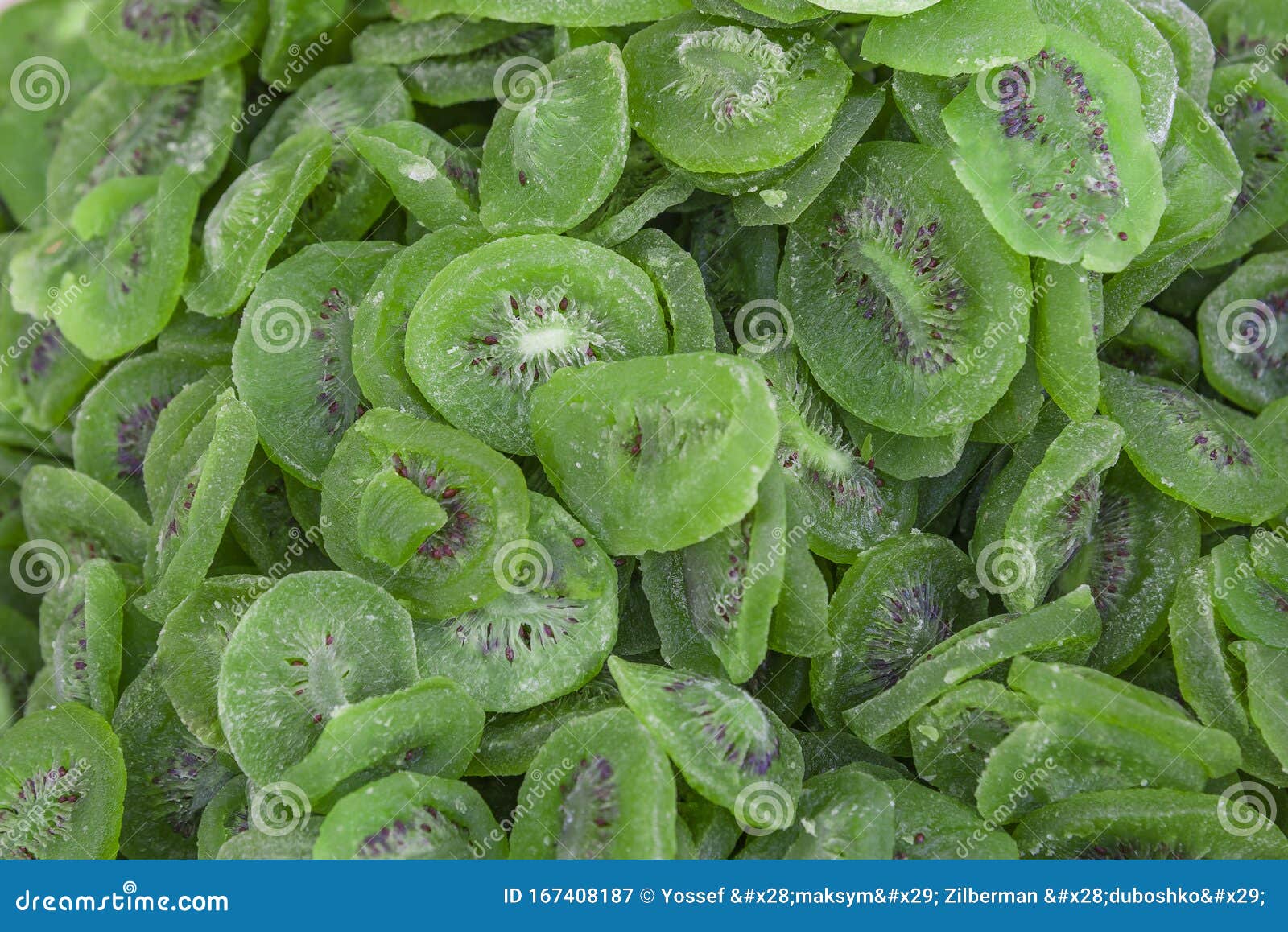 Dried Kiwi Fruit Sugar Coated Background Dried Kiwi RoyaltyFree Stock