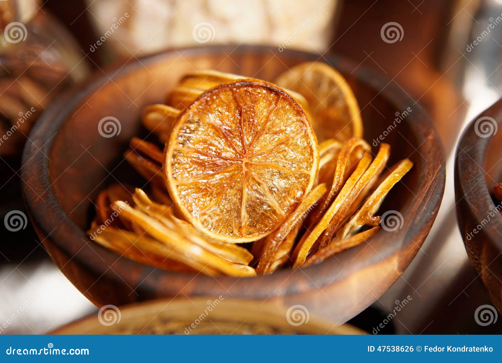 Dried Lemon Used As Cocktail Decoration Stock Photo Image of chips, piece 47538626