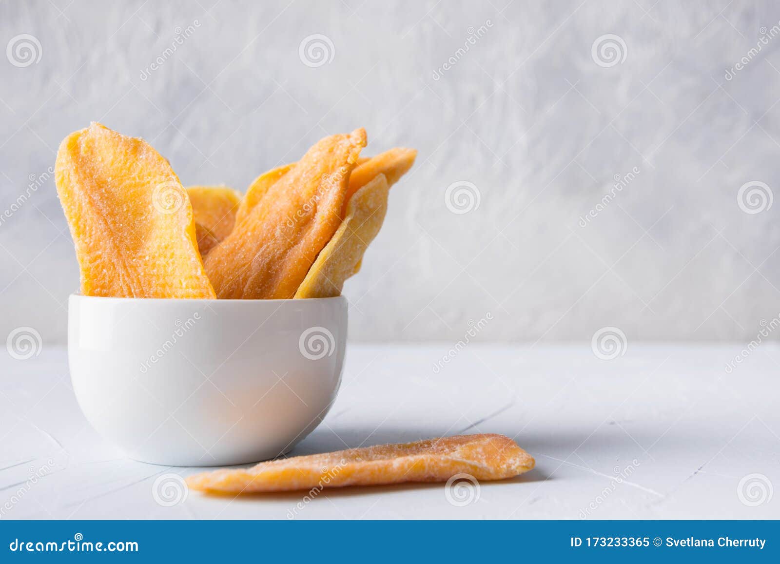 Dried Mango Chips on White. Close Up Stock Image Image of mango