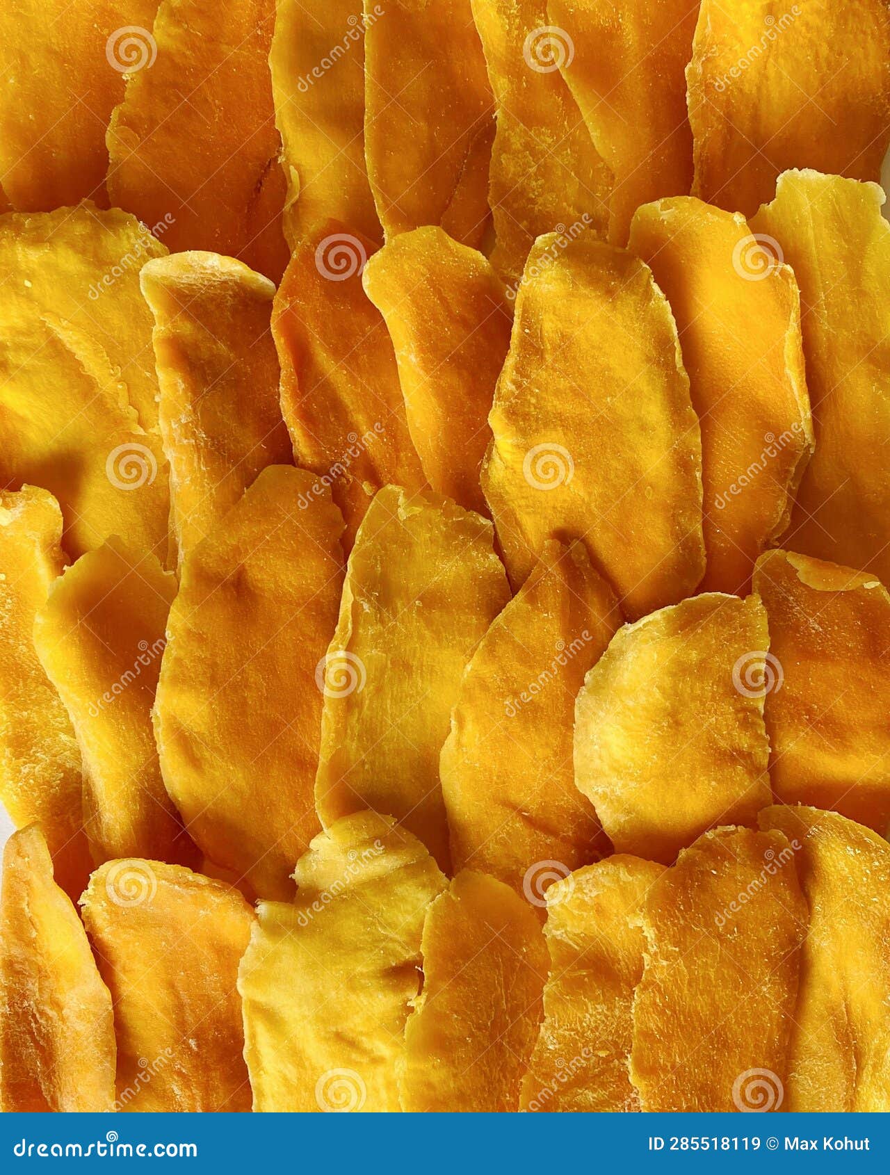 Dried Mango Slices Closeup on White. Stock Image Image of nature