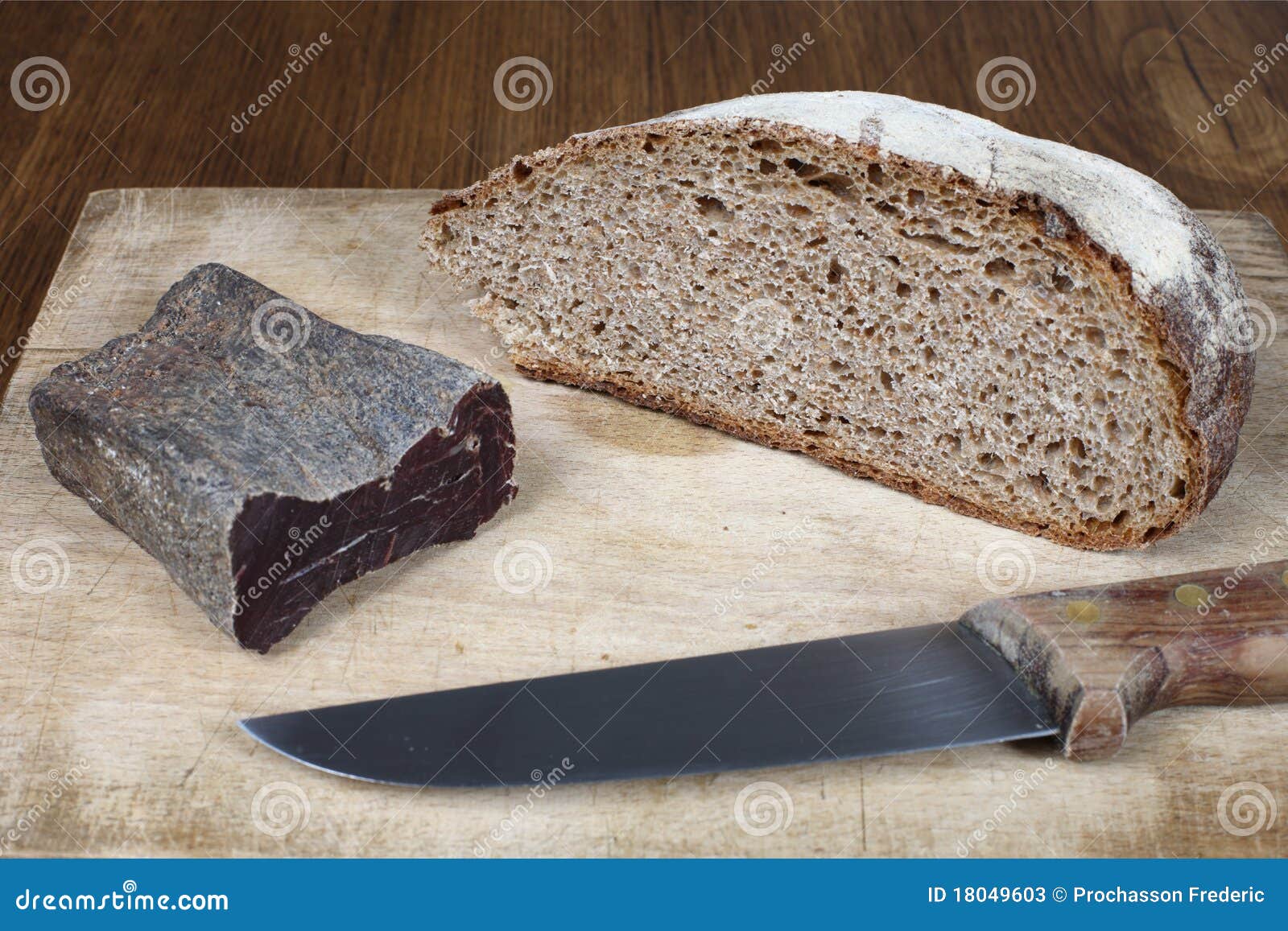 Dried meat stock image. Image of dried, france, sausage 18049603