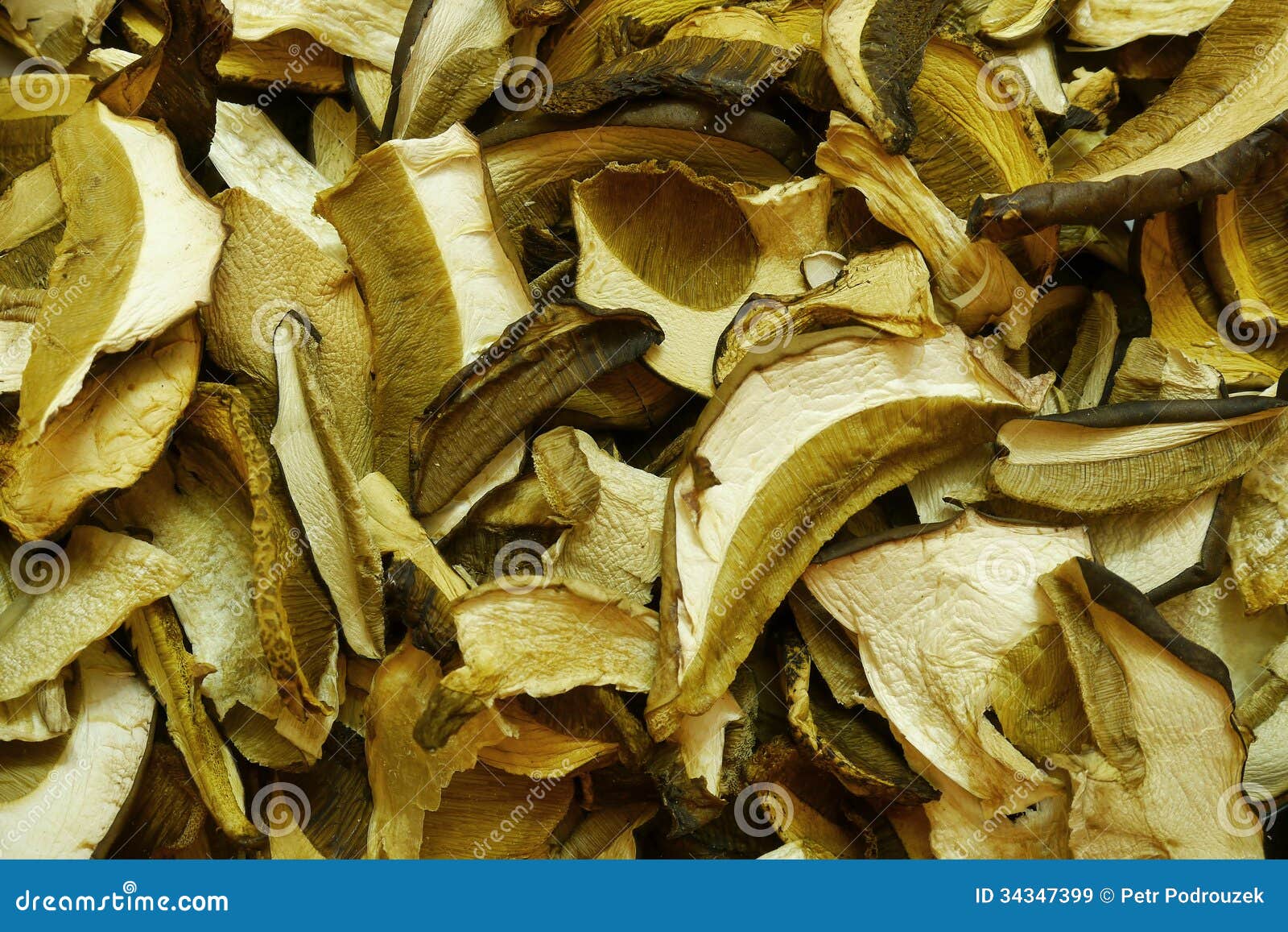 Dried mushrooms stock image. Image of texture, food, delicatessen