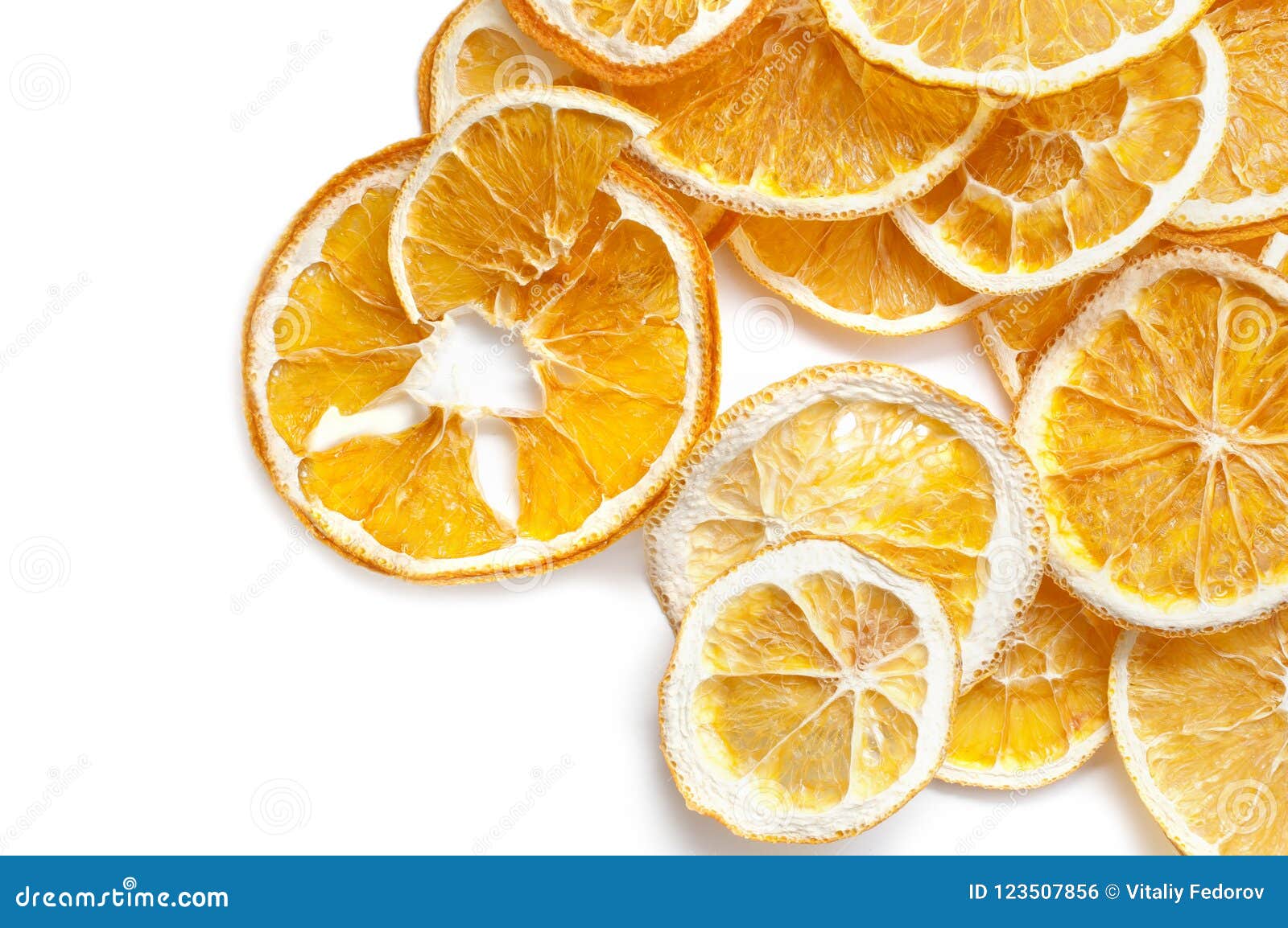 Dried Orange Rings, Slices Isolated on White Stock Photo Image of