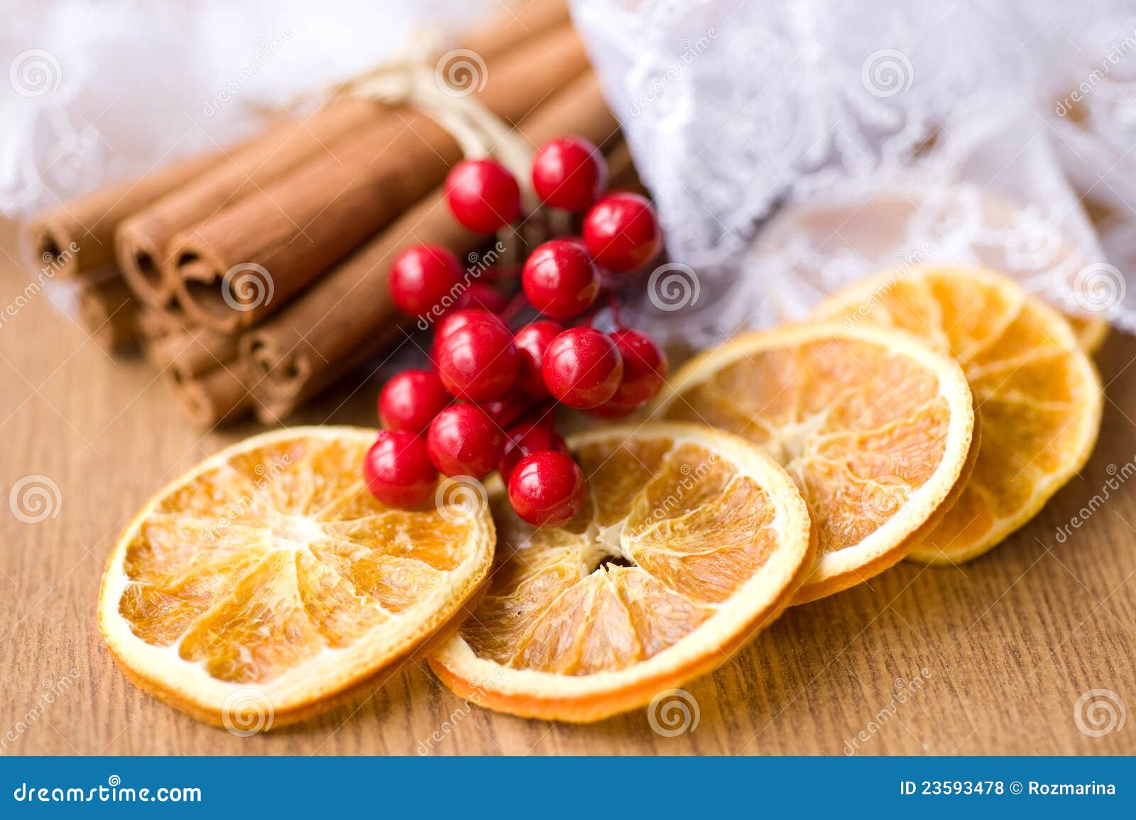Dried Oranges and Cinnamon Sticks Stock Photo Image of cinnamon