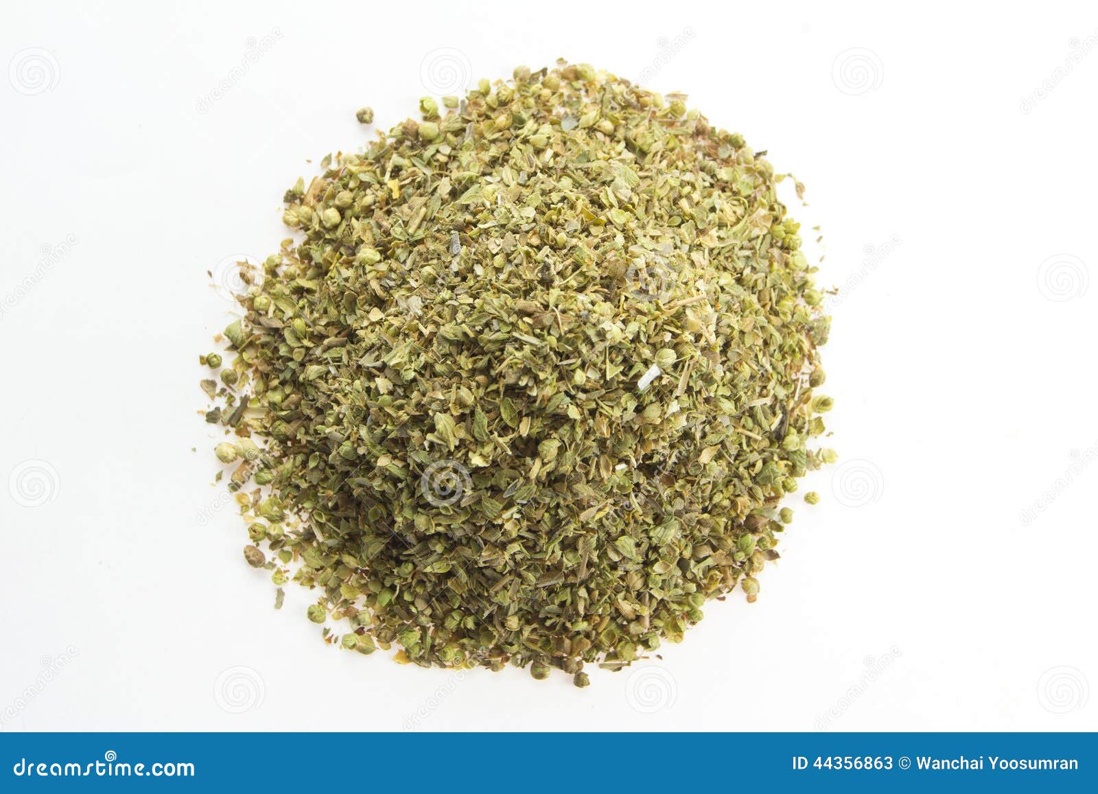 Dried Oregano Leaves On A White Background Stock Image ...