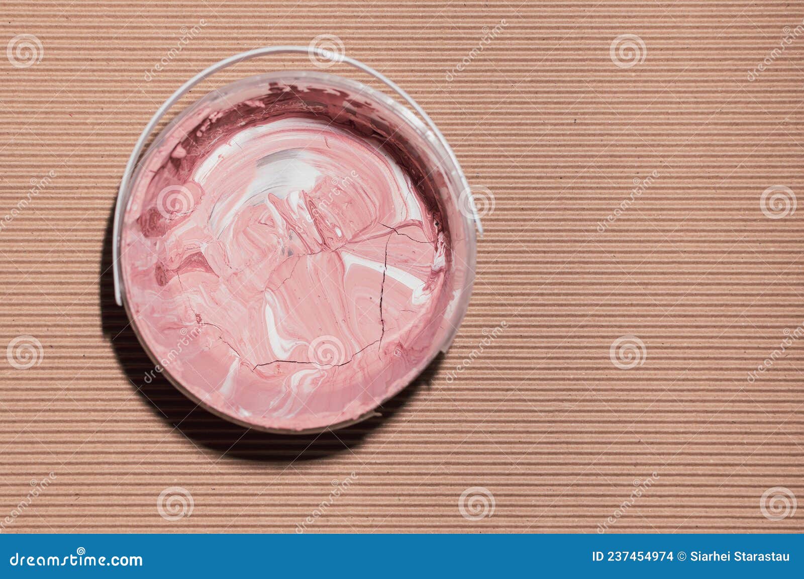 Dried Paint in a Plastic Jar Stock Photo Image of grunge, closeup