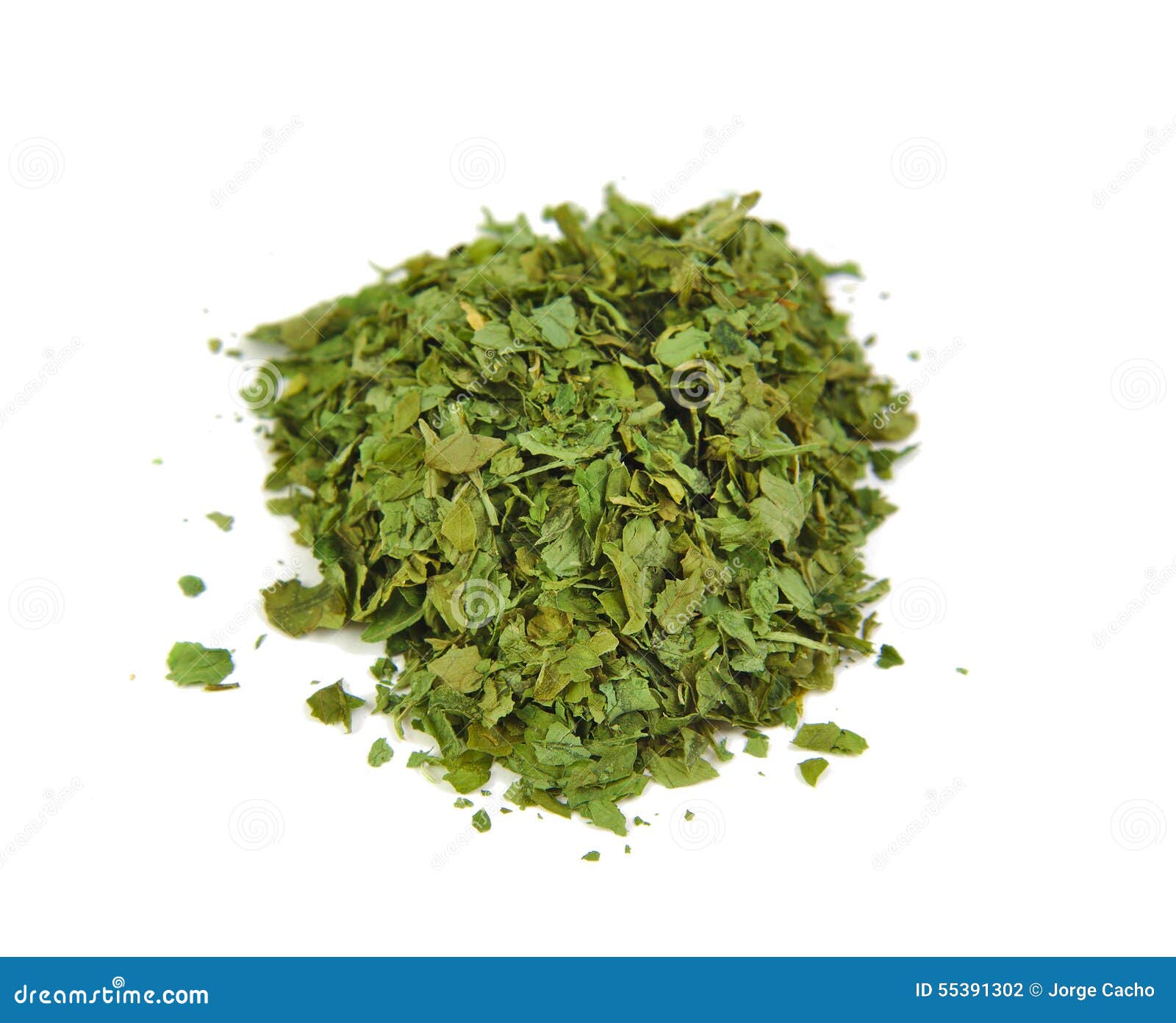 Dried Parsley Isolated on White Stock Photo Image of background