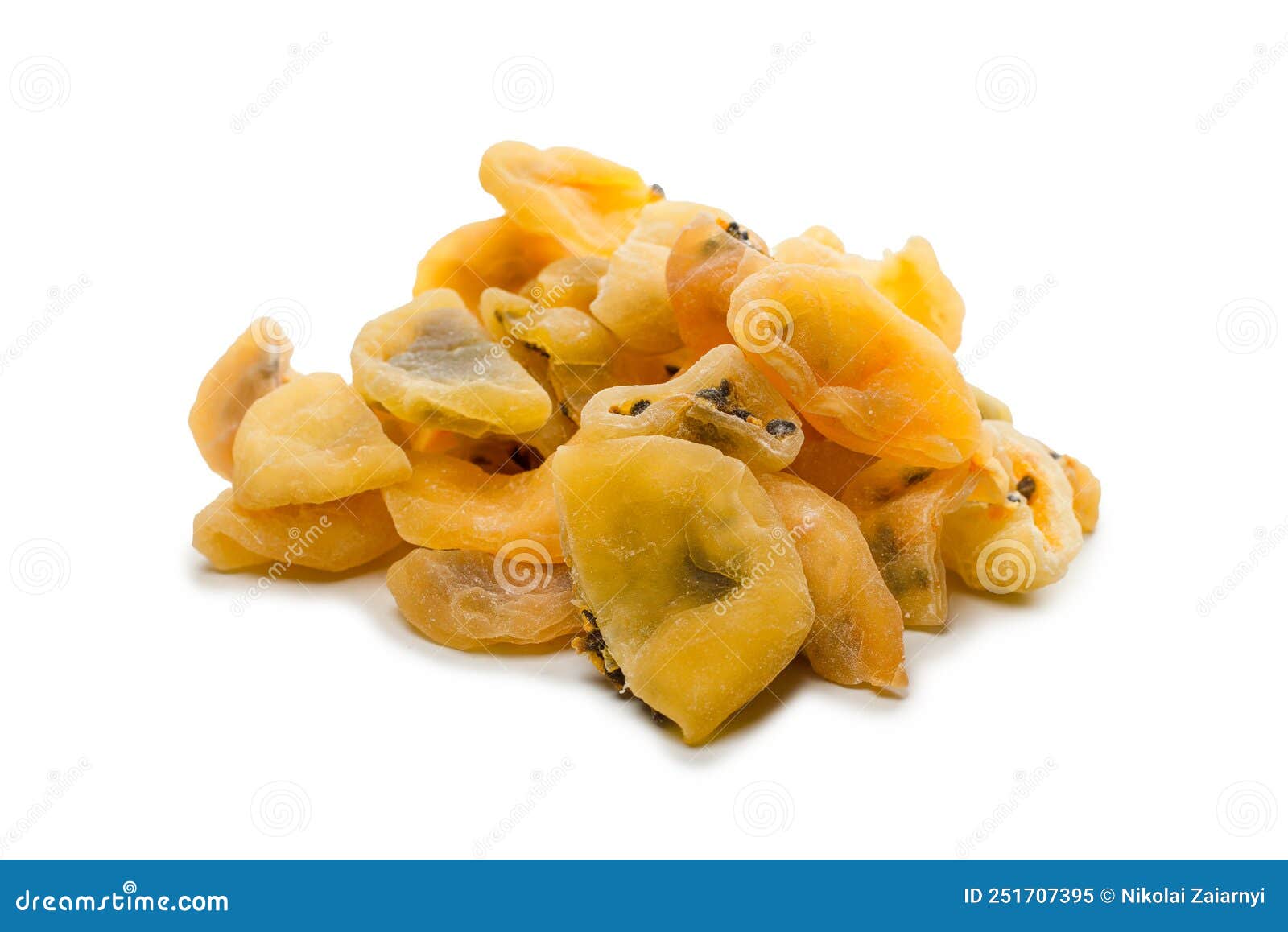 Dried Passion Fruit Isolated on a White Background Stock Image Image