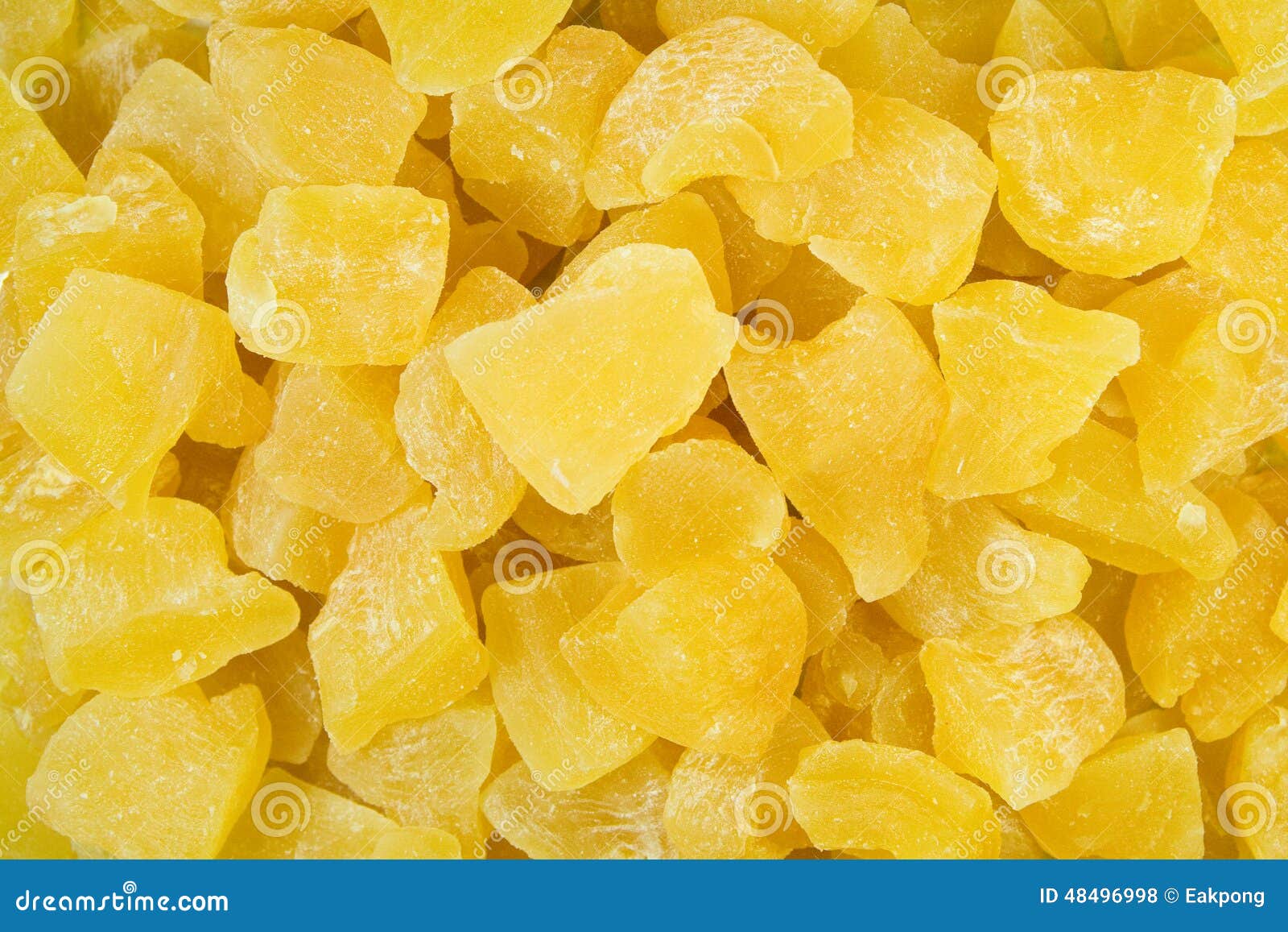 Dried pineapple pieces stock photo. Image of color, view 48496998