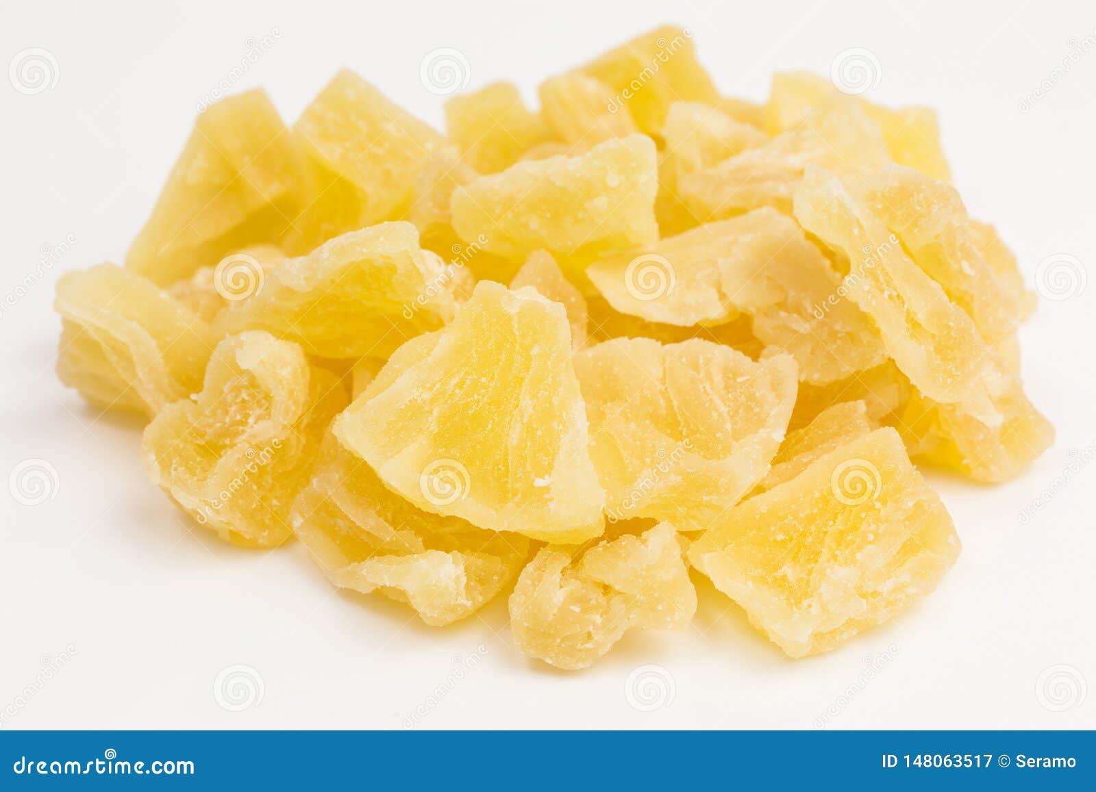 Dried pineapple pieces stock image. Image of tropical 148063517