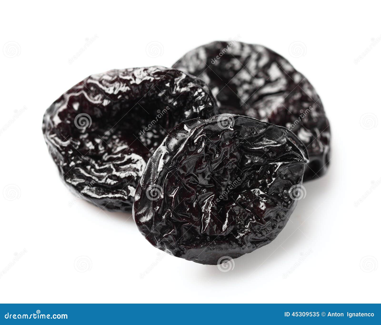 Dried plums stock image. Image of closeup, sweet, dessert 45309535
