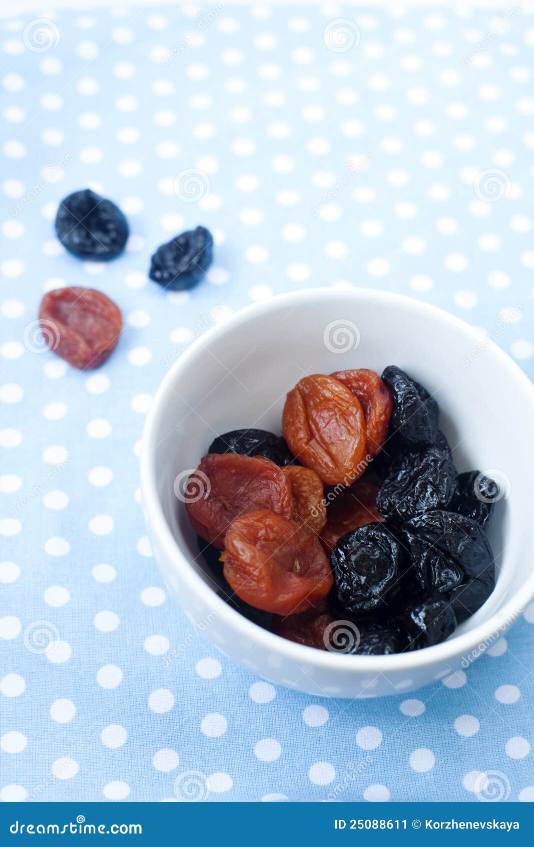 Dried prunes and apricots stock image. Image of vegetarian 25088611