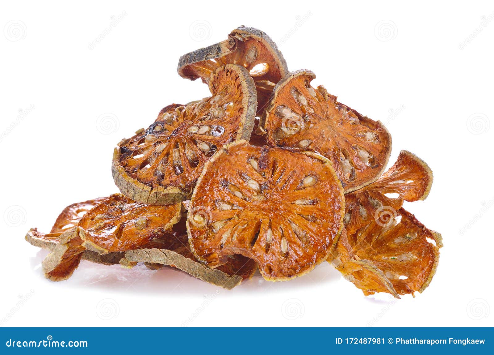Dried Quince Isolated On White Background Stock Image Image of