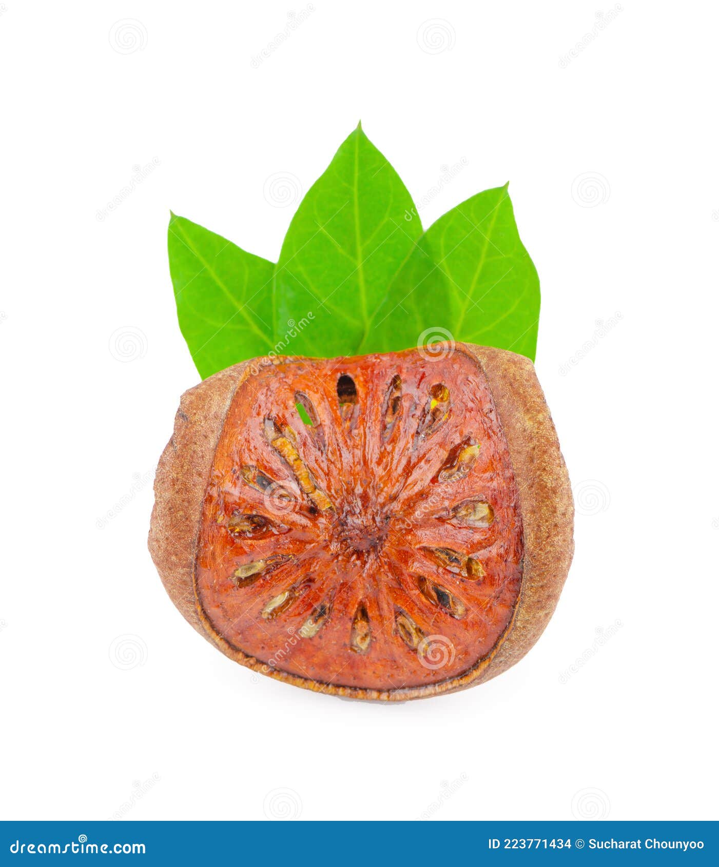 Dried Quince Slices An Isolated On White Background RoyaltyFree Stock