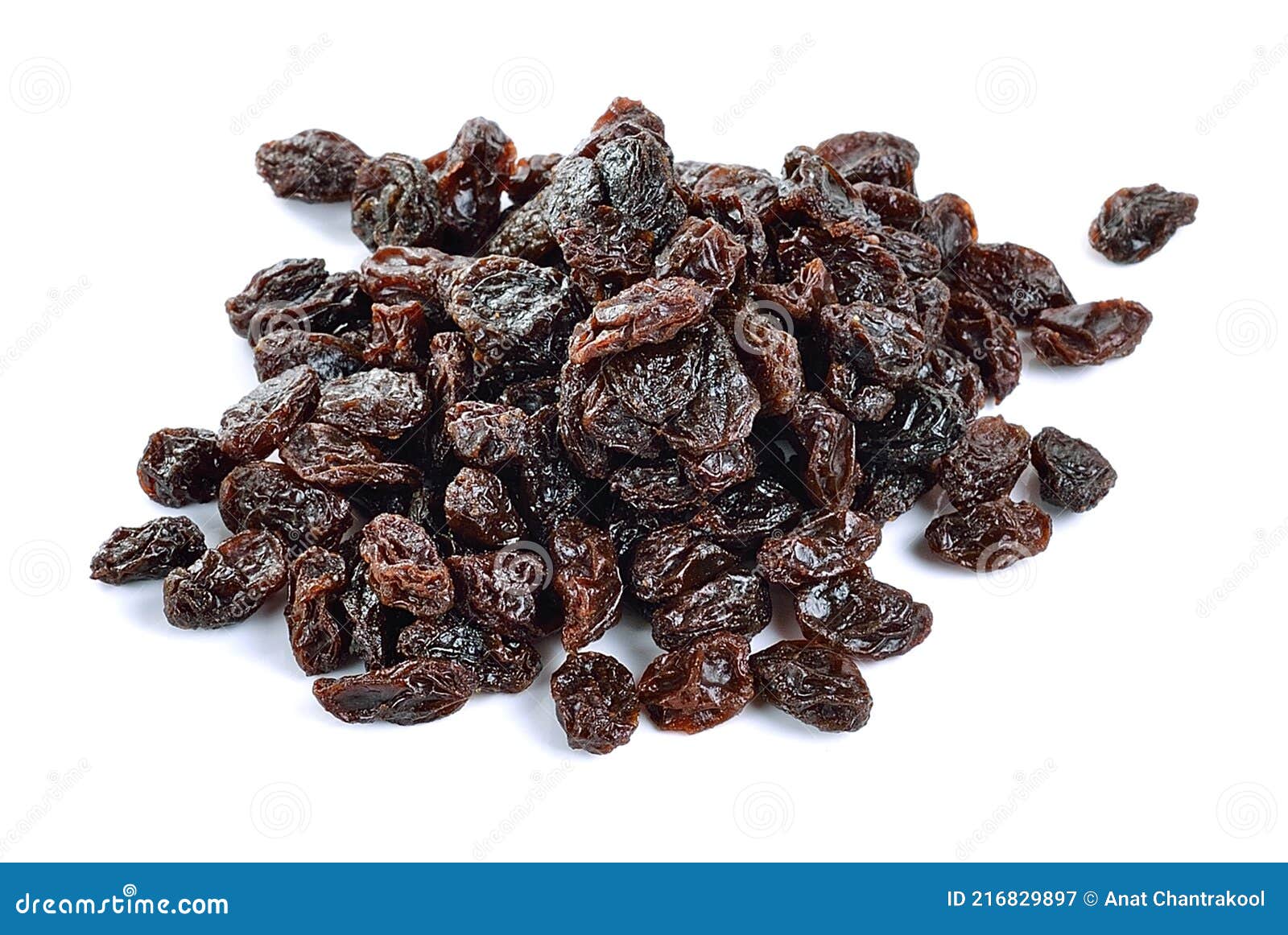 Dried Raisin on White Background Stock Image Image of view, yummy