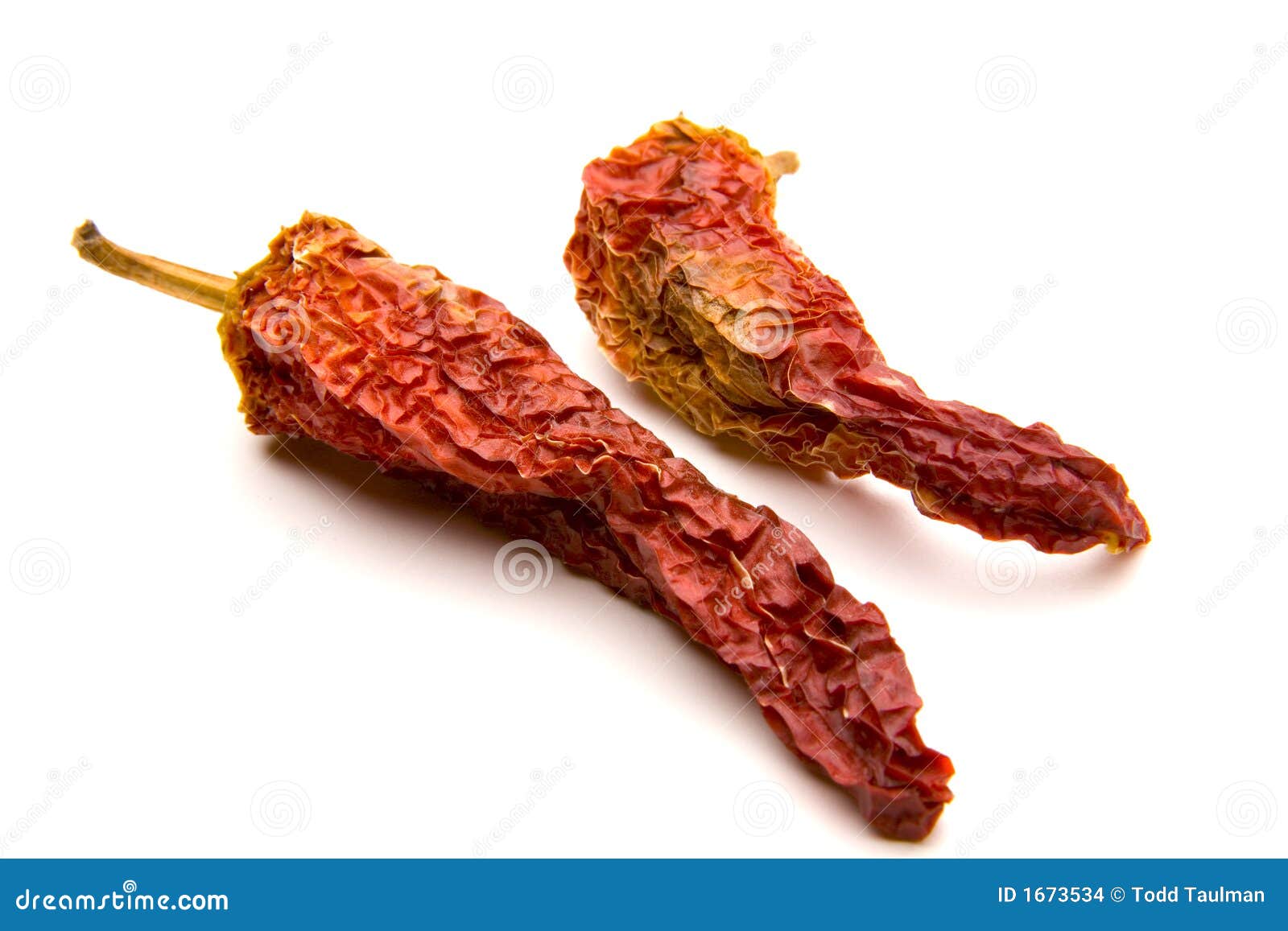 Dried Red Chili Peppers stock photo. Image of spice, chili 1673534