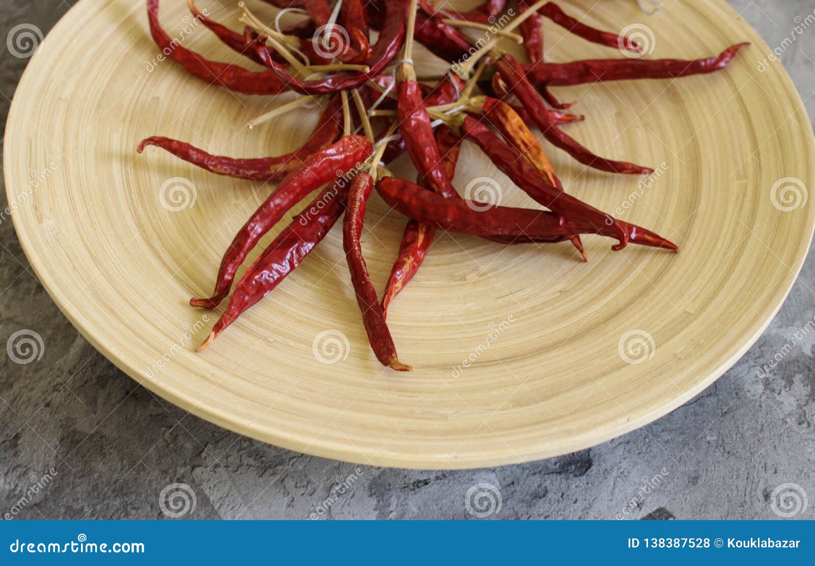 Dried red paprikas stock photo. Image of market, cook 138387528
