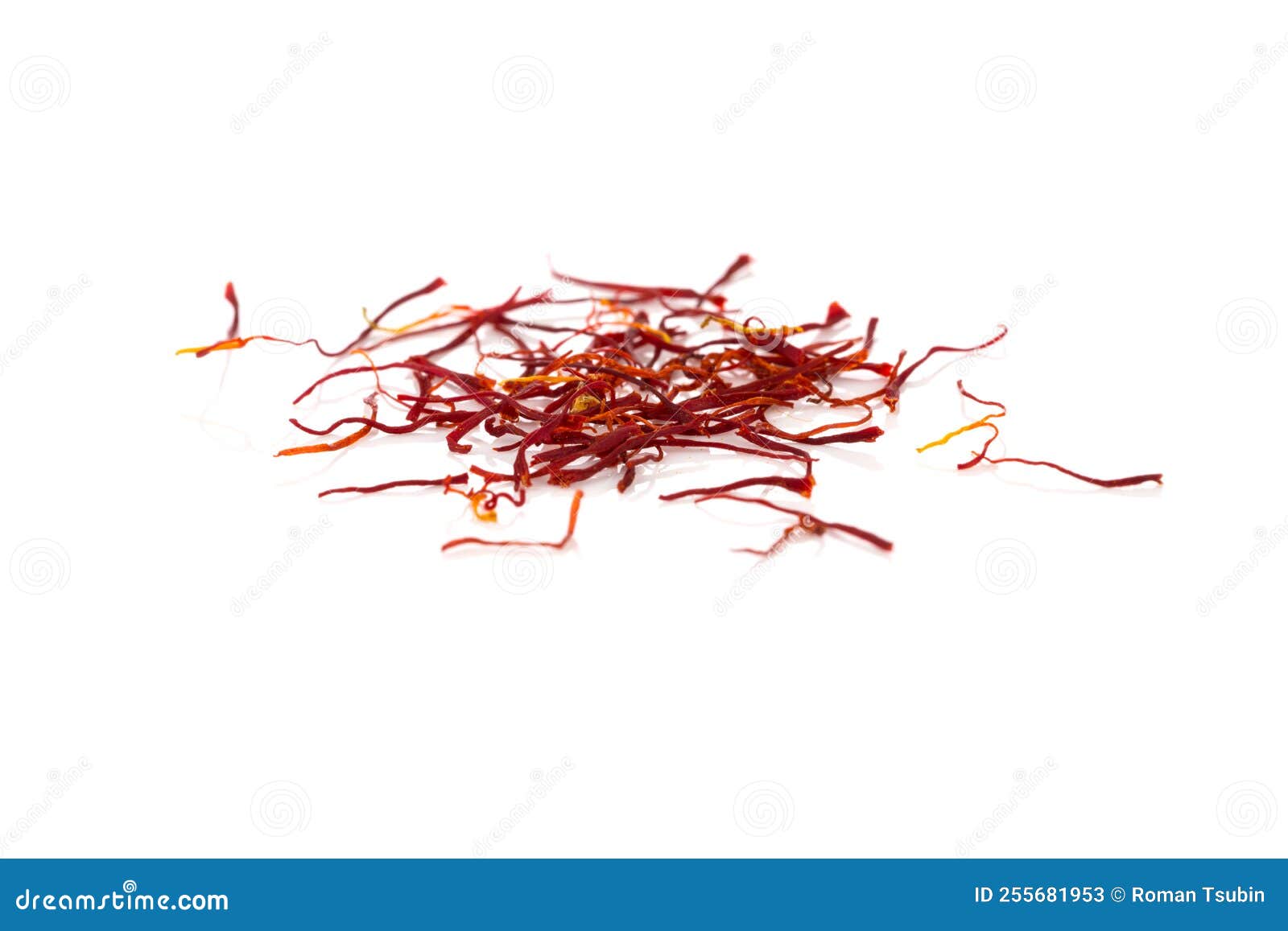 Dried Saffron Spice Isolated Stock Image Image of food, flower 255681953