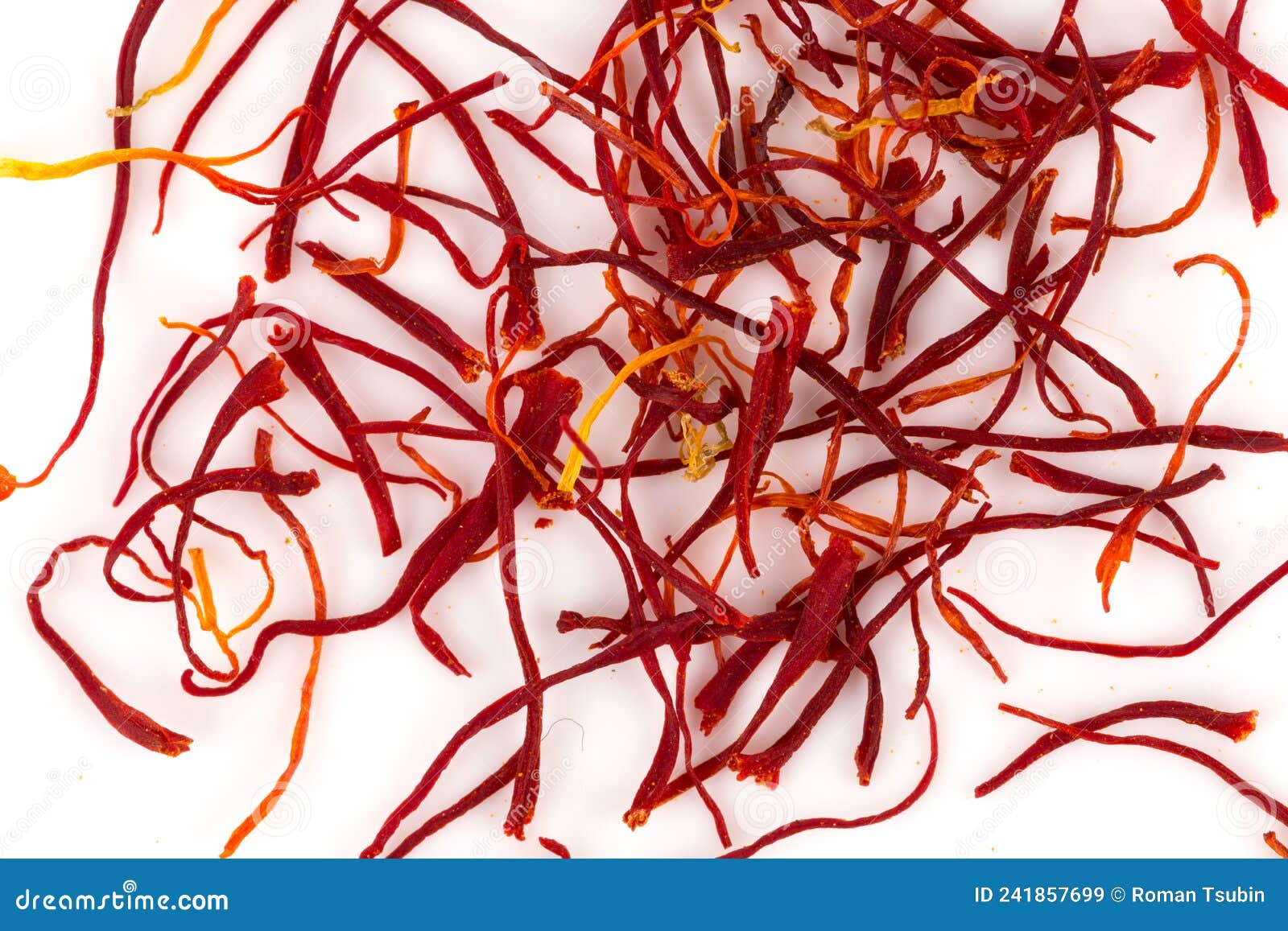 Dried Saffron Spice Isolated Stock Image Image of seasoning, closeup