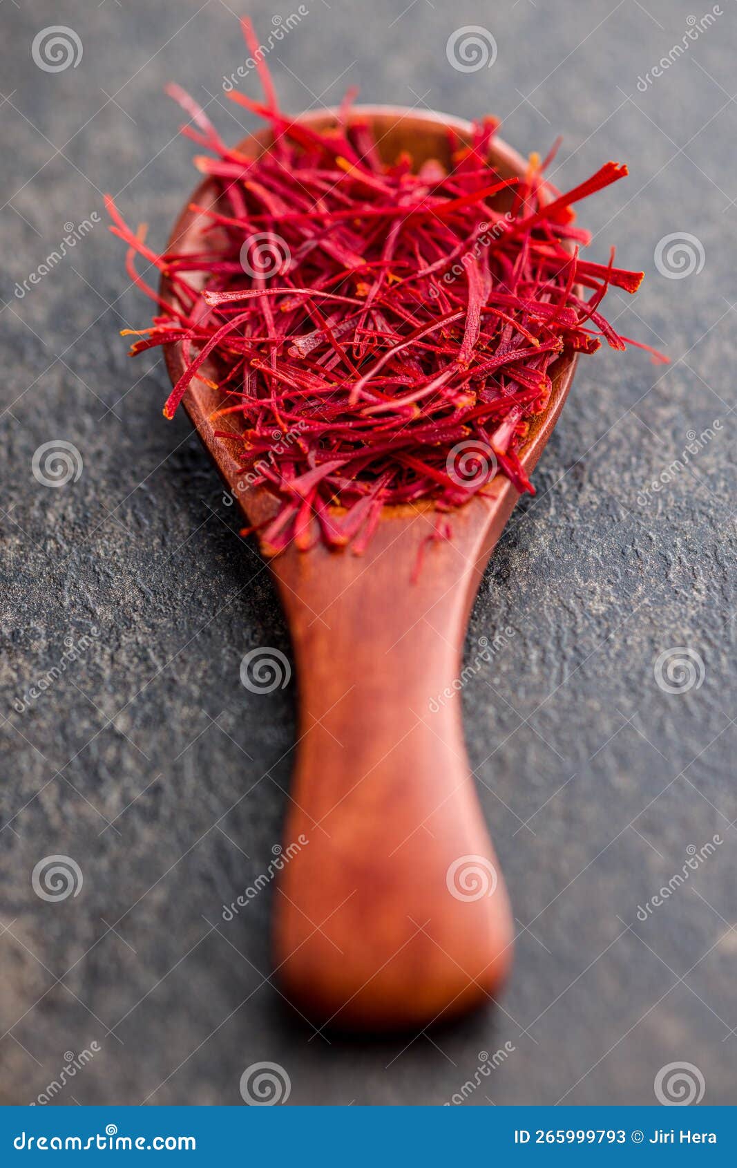 Dried Saffron Spice in Spoon Stock Image Image of nature, drink