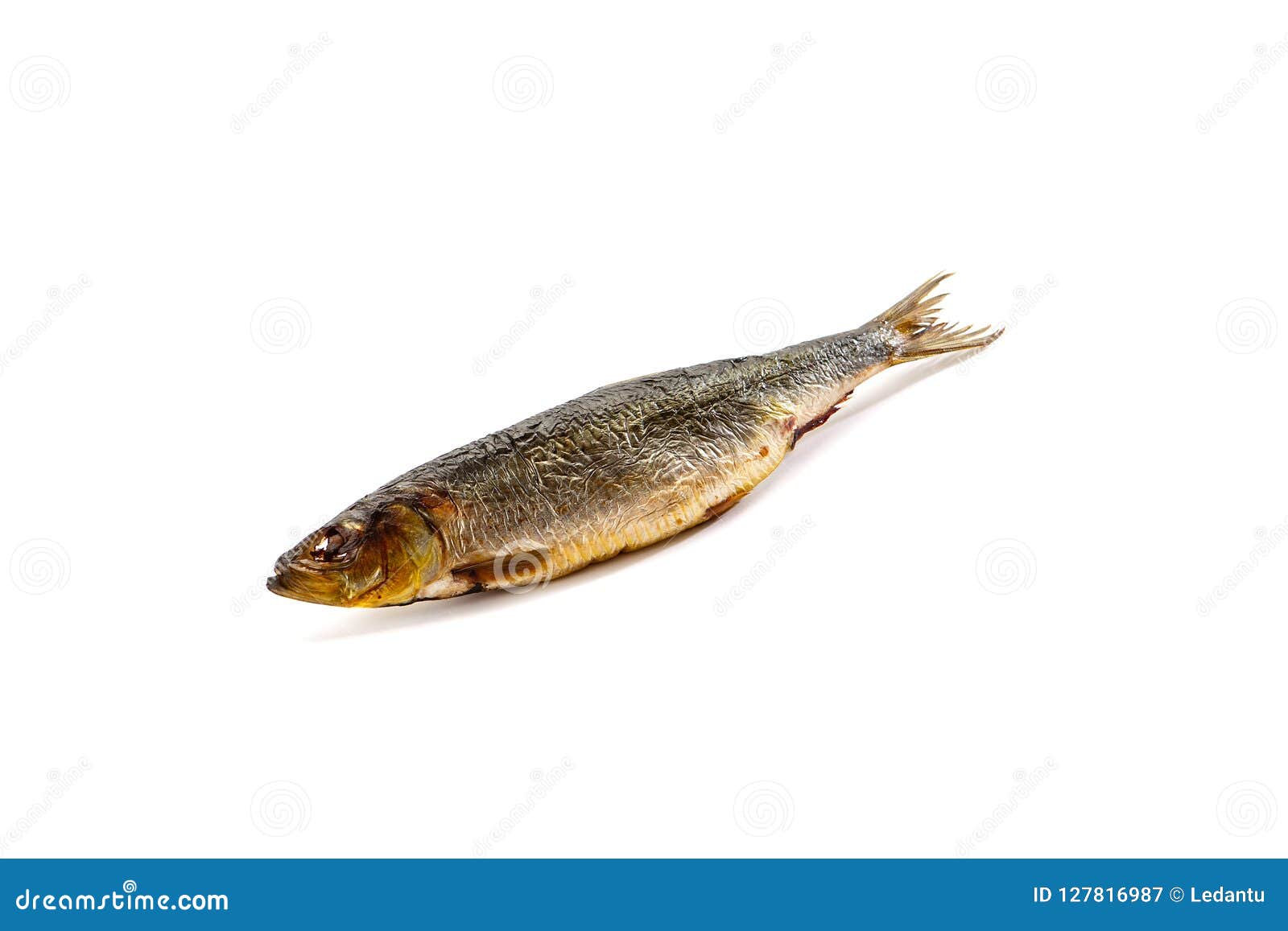 Dried Salted Fish Sticks Isolated on White. Stock Image Image of