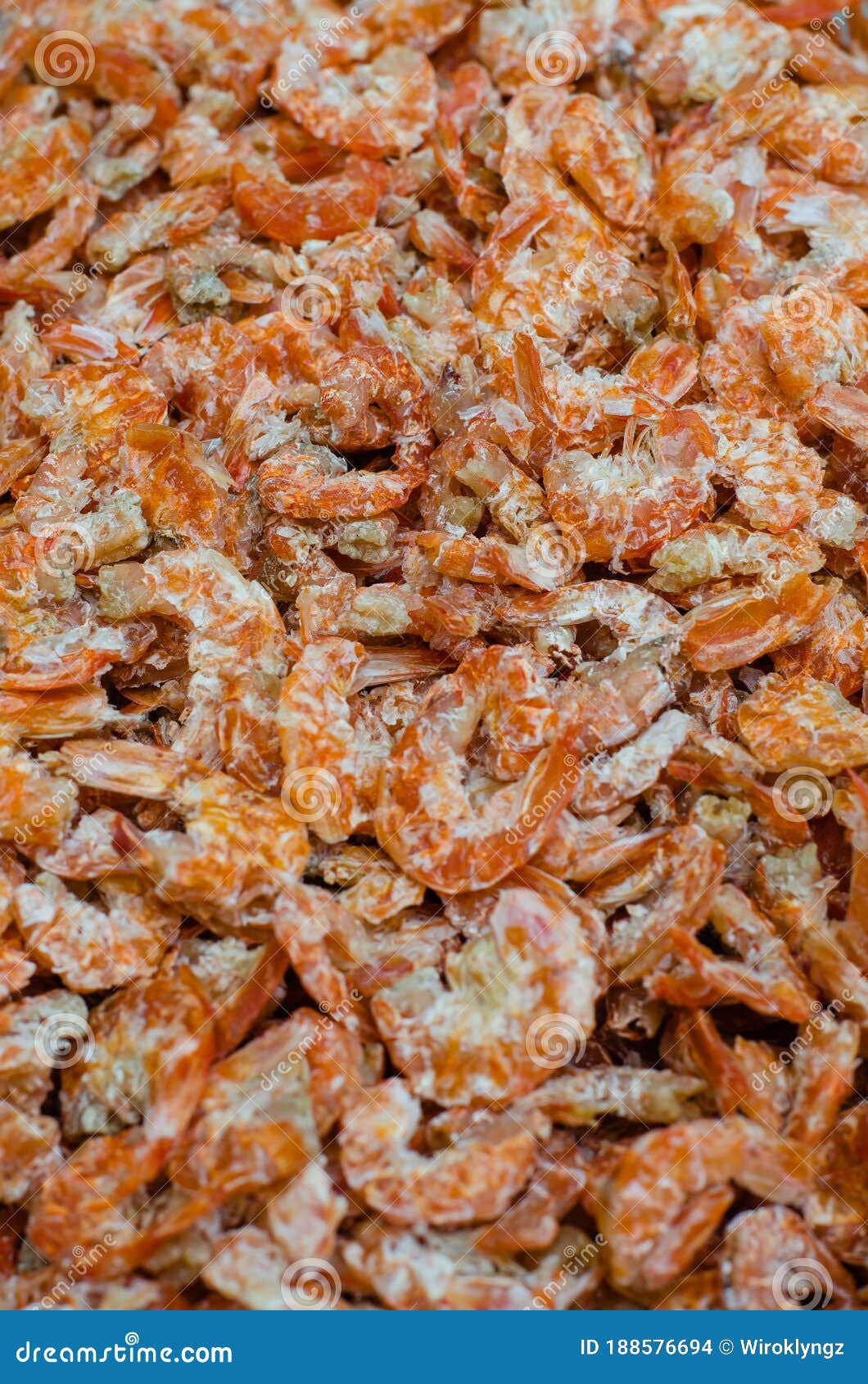 Dried Shrimp is Asian Ingredient for Foodstuff. Stock Photo Image of