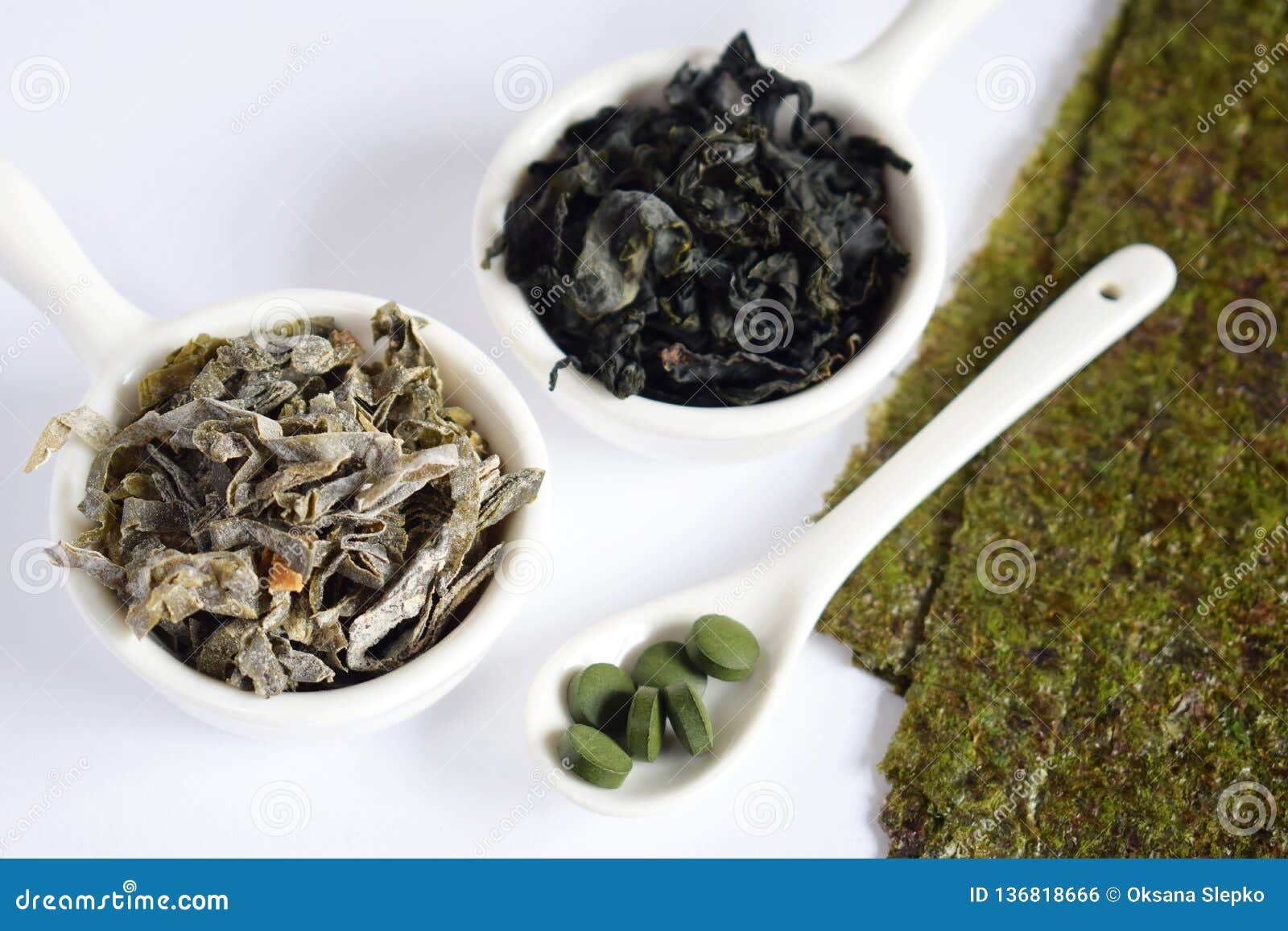 Dried Seaweed Nori Wakame Kelp Spirulina Chlorella Superfood