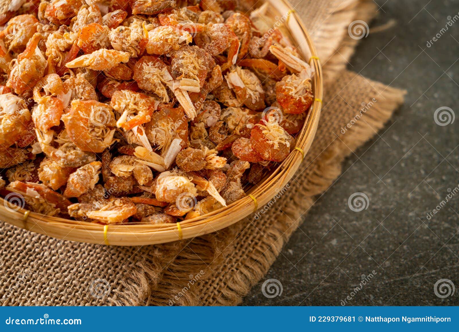 Dried Shrimps or Dried Salted Prawn Stock Image Image of salt, meal 229379681