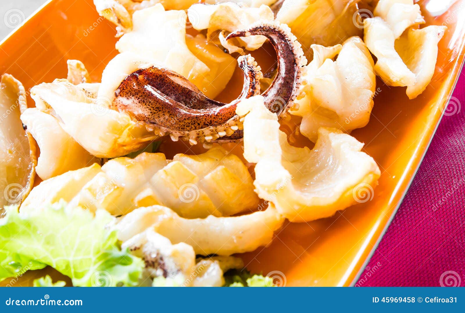 Dried squid fried stock photo. Image of thai, sauce, food 45969458
