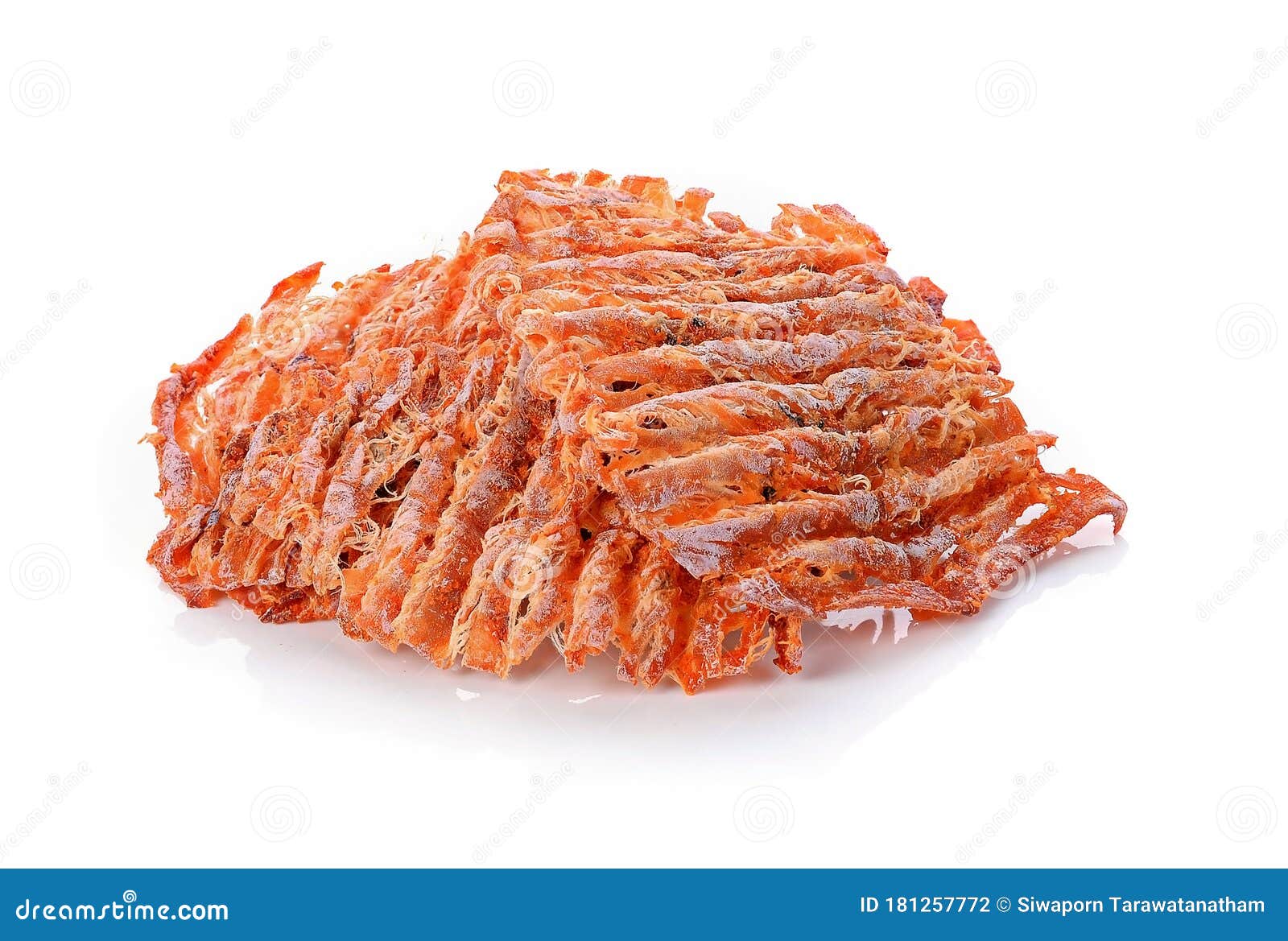 Dried Squid Isolated on White Background Stock Photo Image of