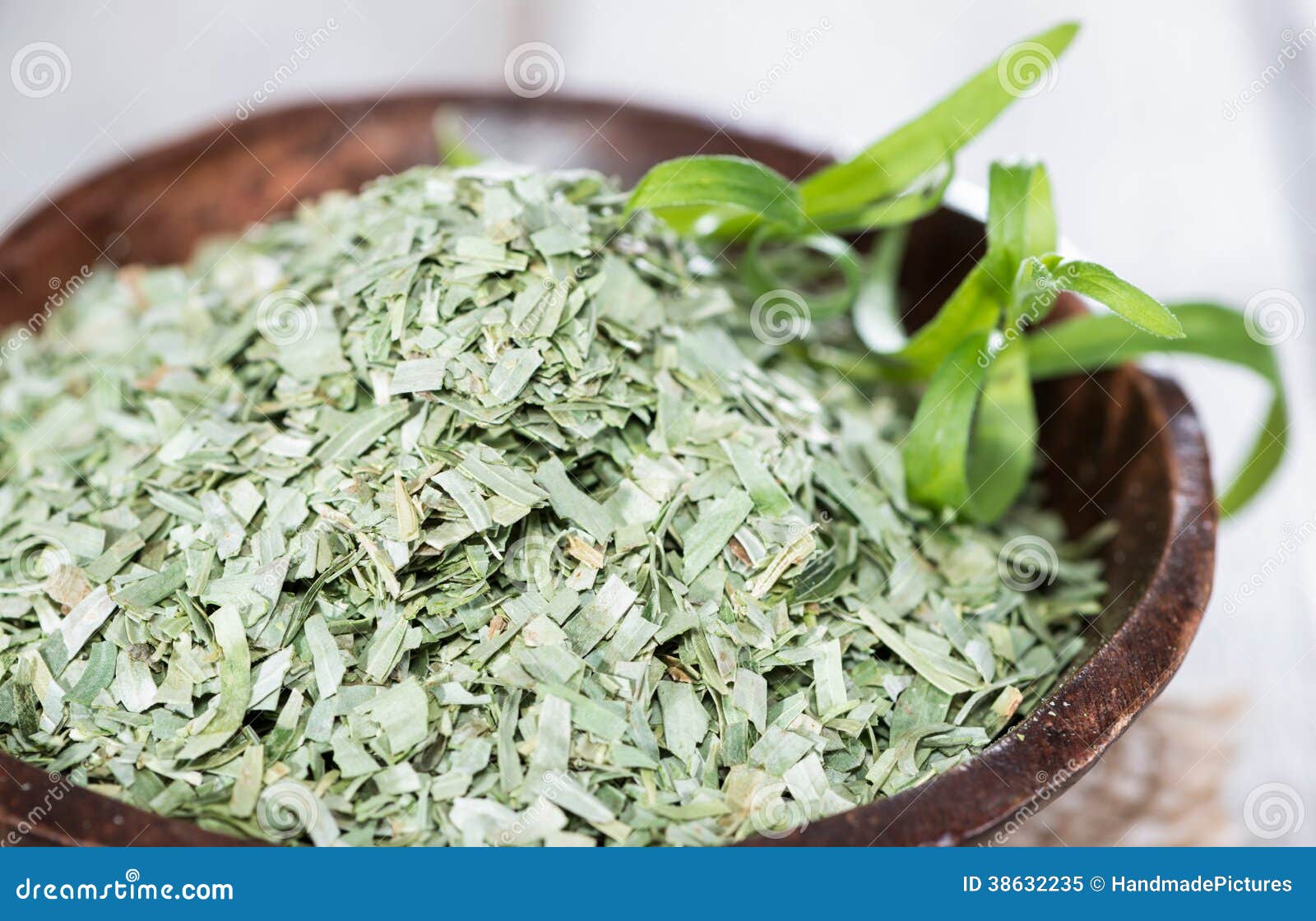 Dried Tarragon in a Small Bowl Stock Image Image of plant, fresh 38632235