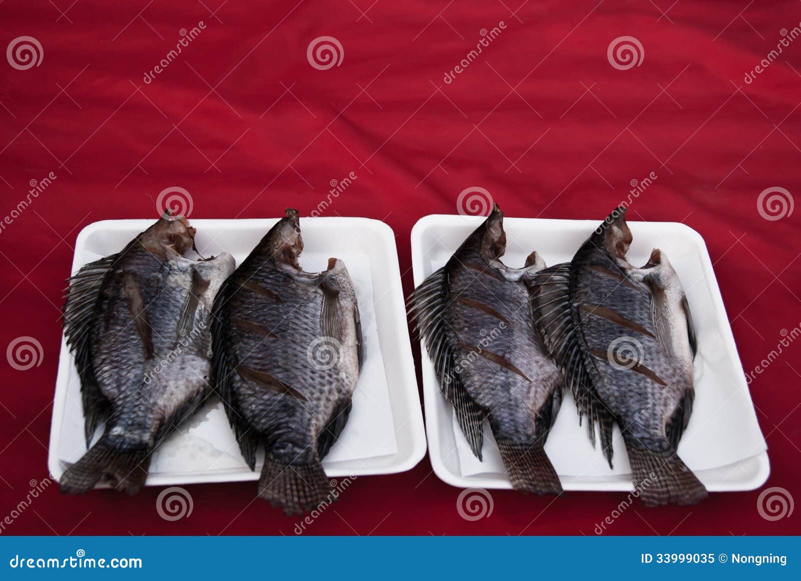 Dried Tilapia fish stock image. Image of closeup, outdoor 33999035