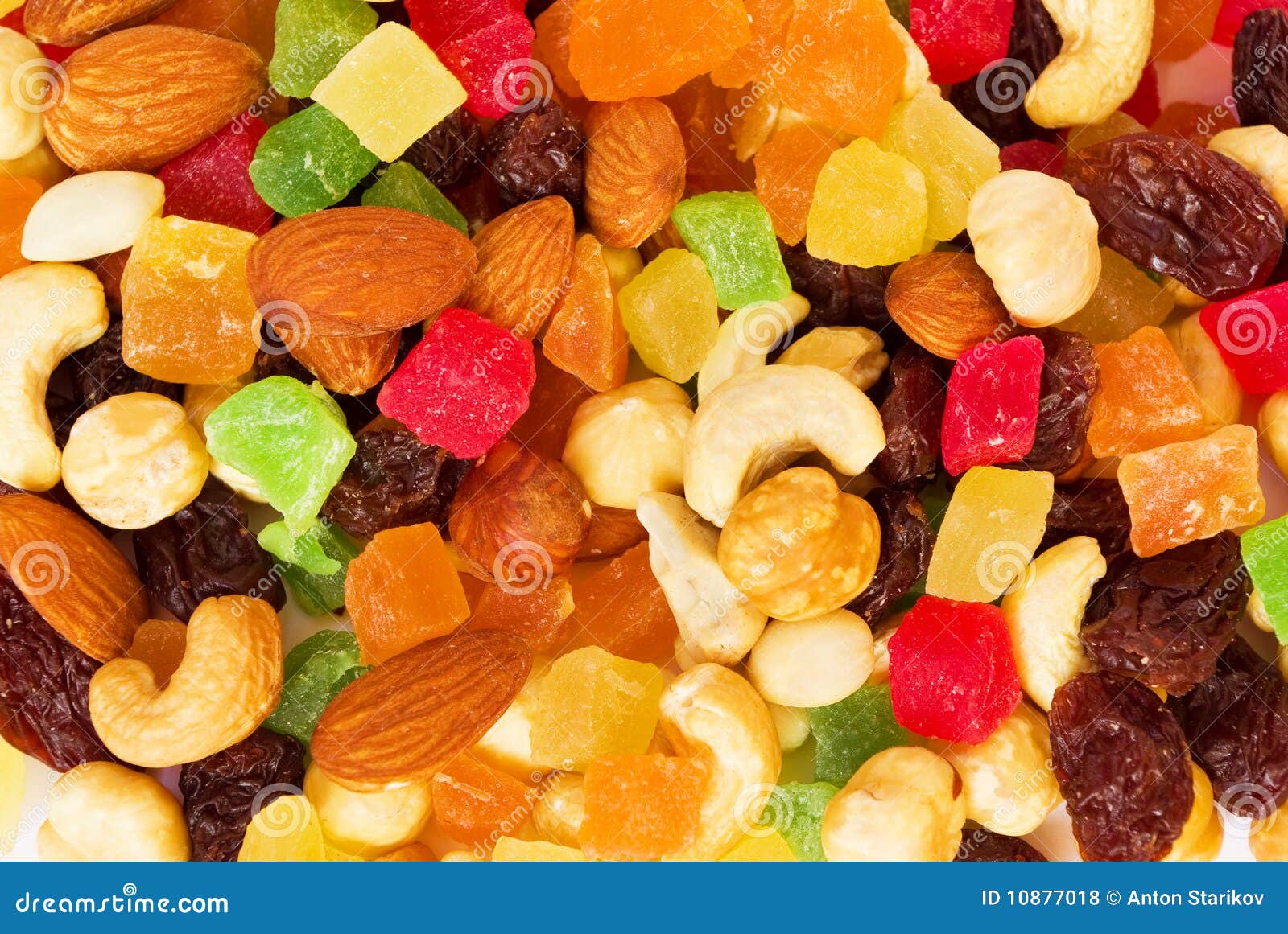 Dried Tropical Fruits and Nuts Stock Photo Image of ingredient
