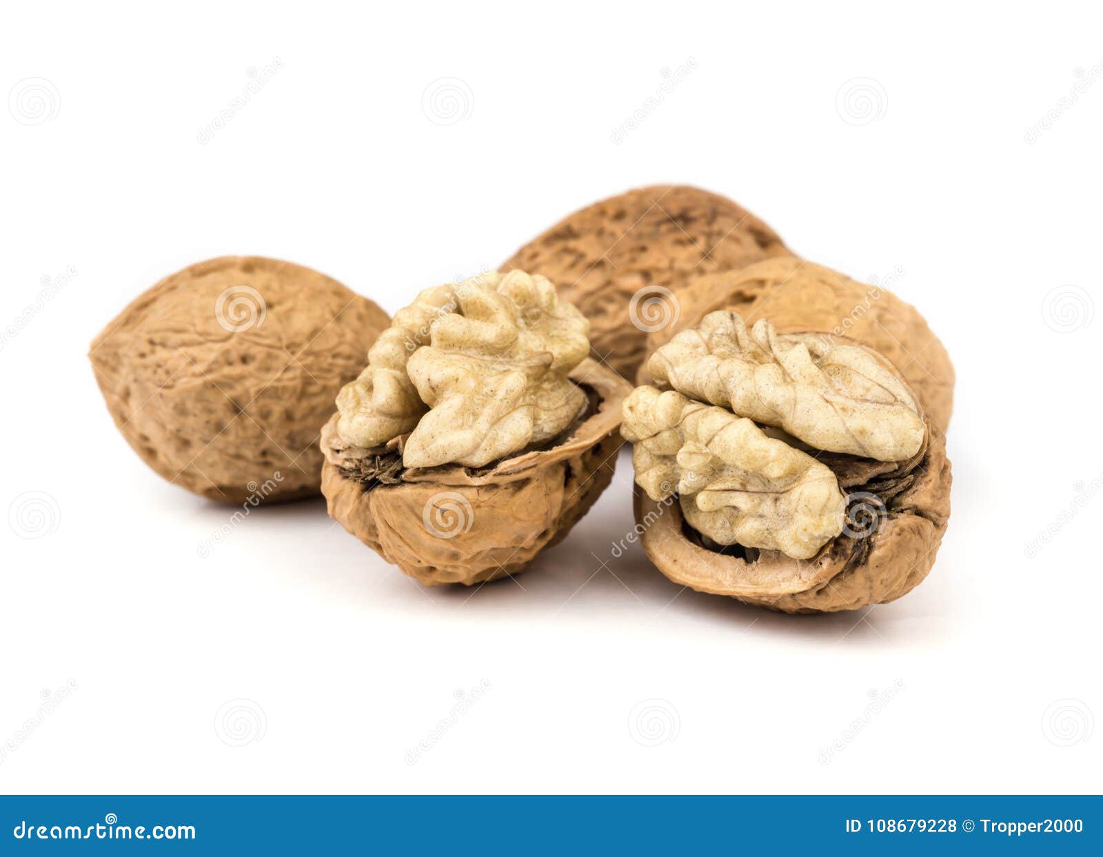 Dried walnuts fruit. stock photo. Image of open, healthy 108679228