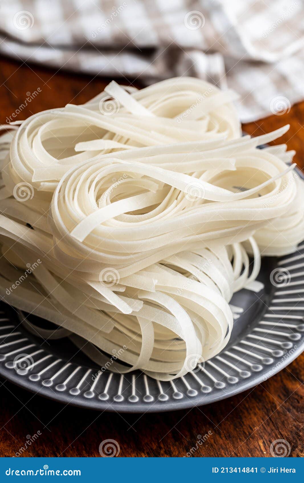 Dried White Rice Noodles. Raw Pasta Stock Image Image of noodles