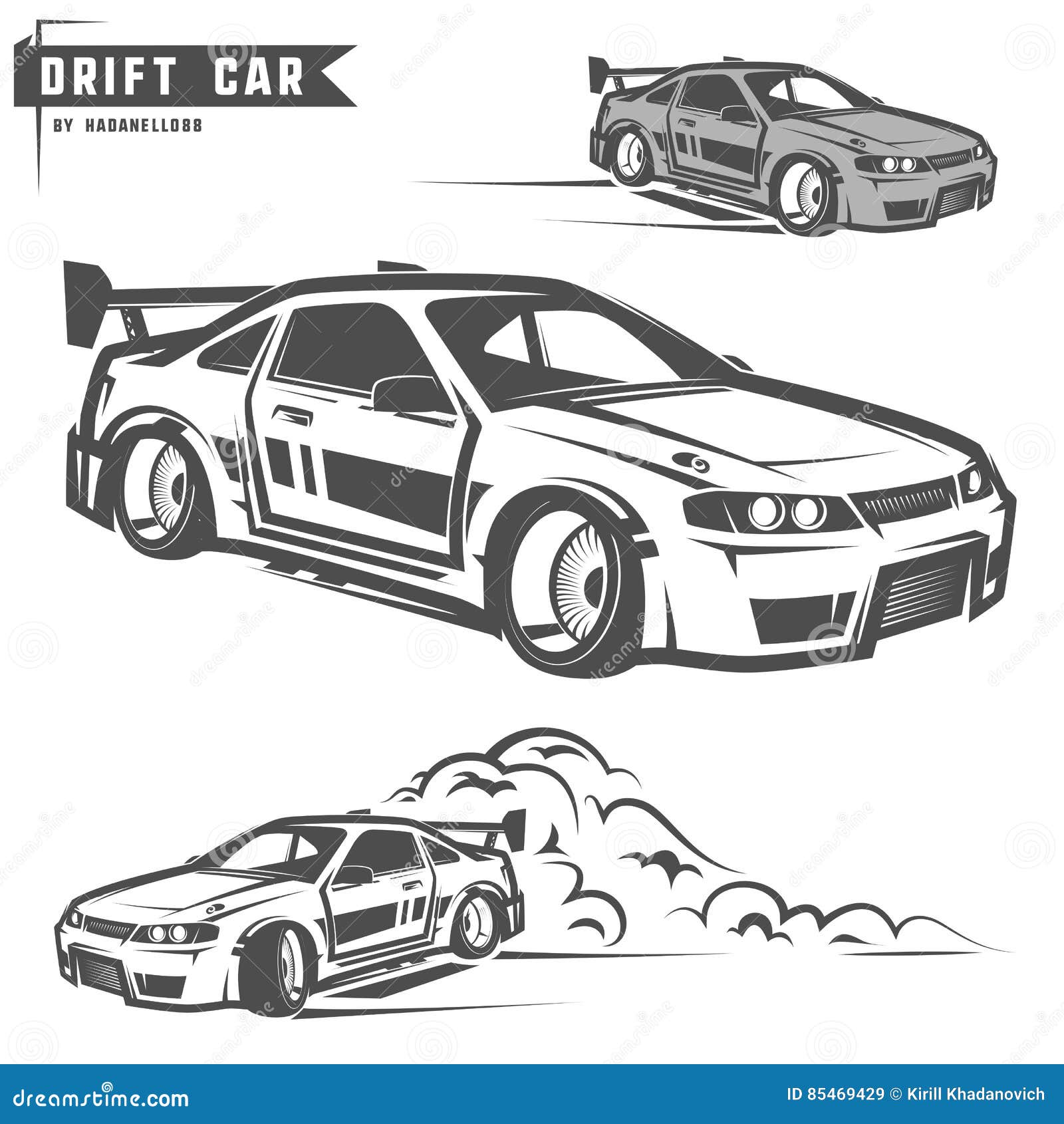 Drift Car Vector Art For Sticker Or Poster Royalty Free SVG, Cliparts,  Vectors, and Stock Illustration. Image 186064197.