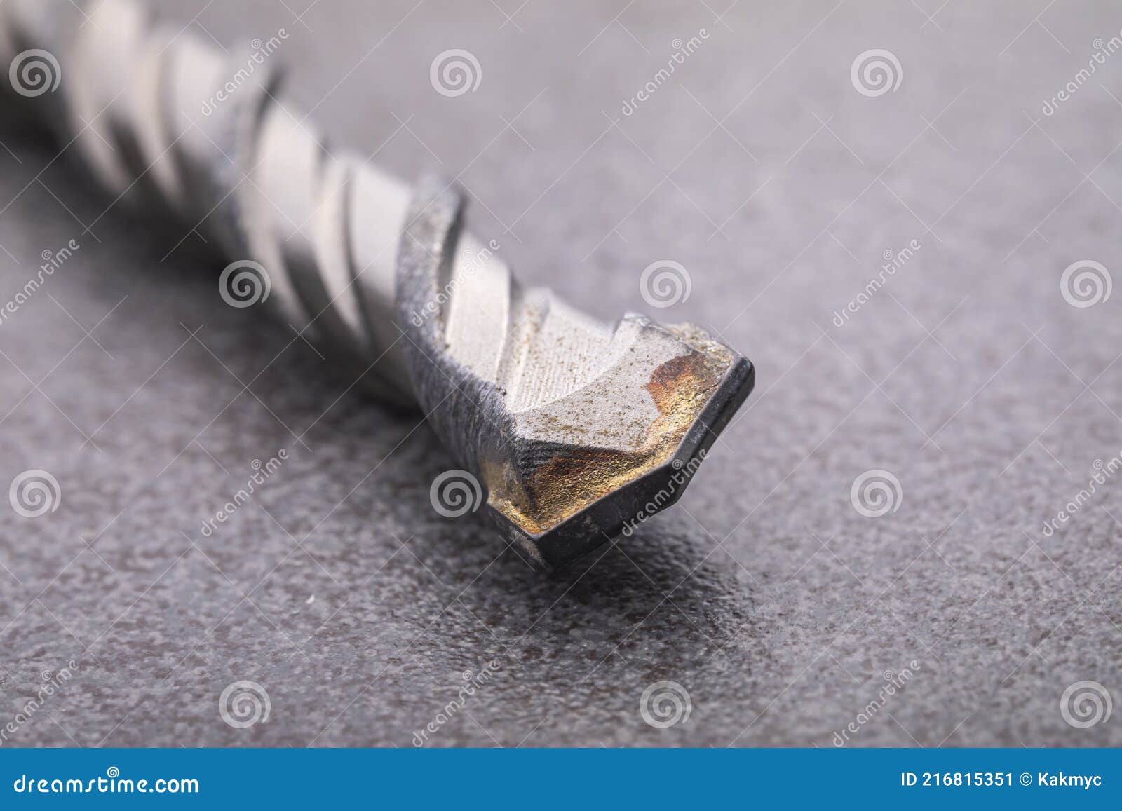 Drill Bit for Drilling Concrete Masonry or Stone Stock Image Image of