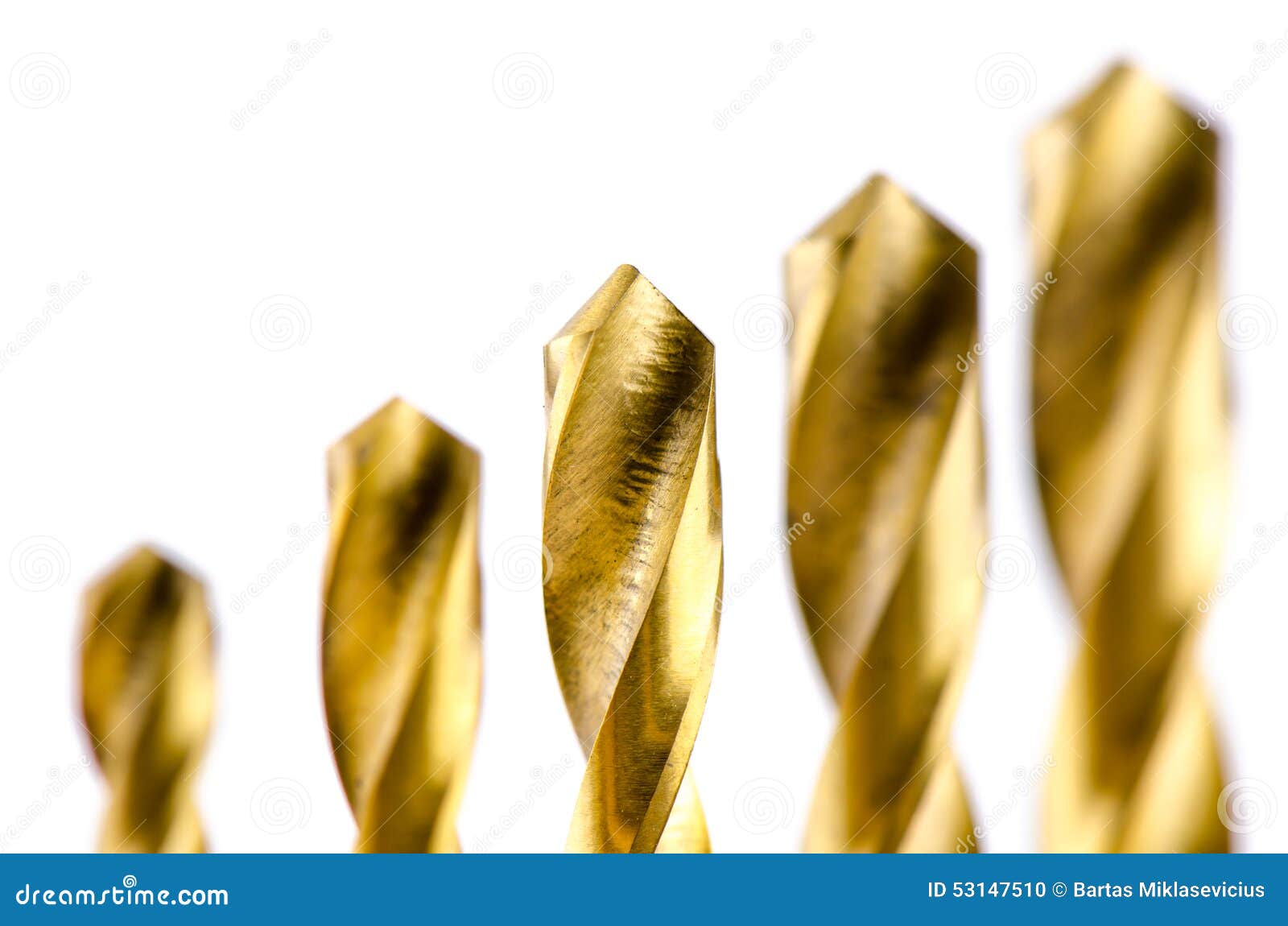 Drill Bit Metal Bronze Color Stock Photo Image of steel, instrument