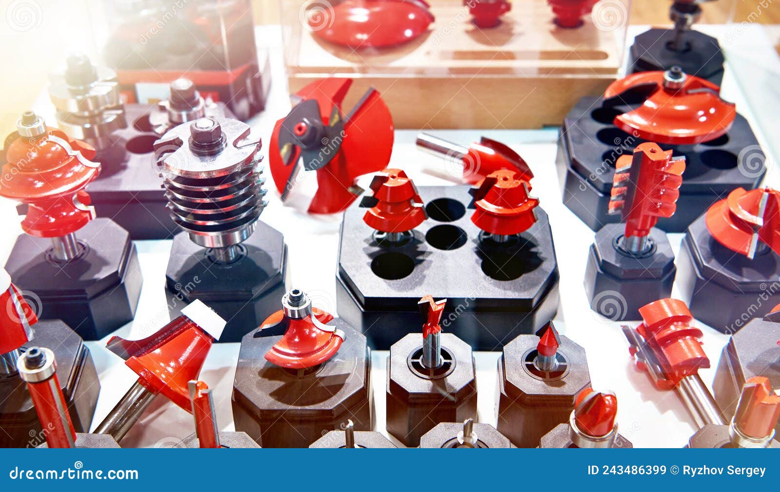 Drill Bit Milling Cutters for Wood Stock Image Image of closeup