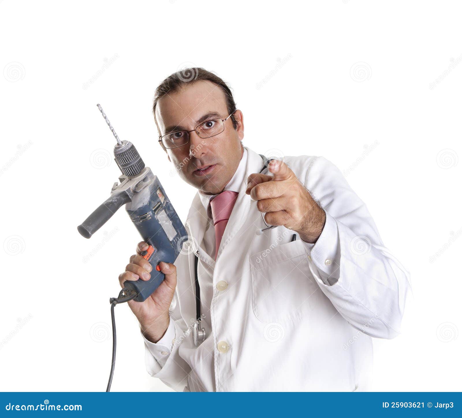Drill doctor stock image. Image of hand, sunglasses, treatment 25903621