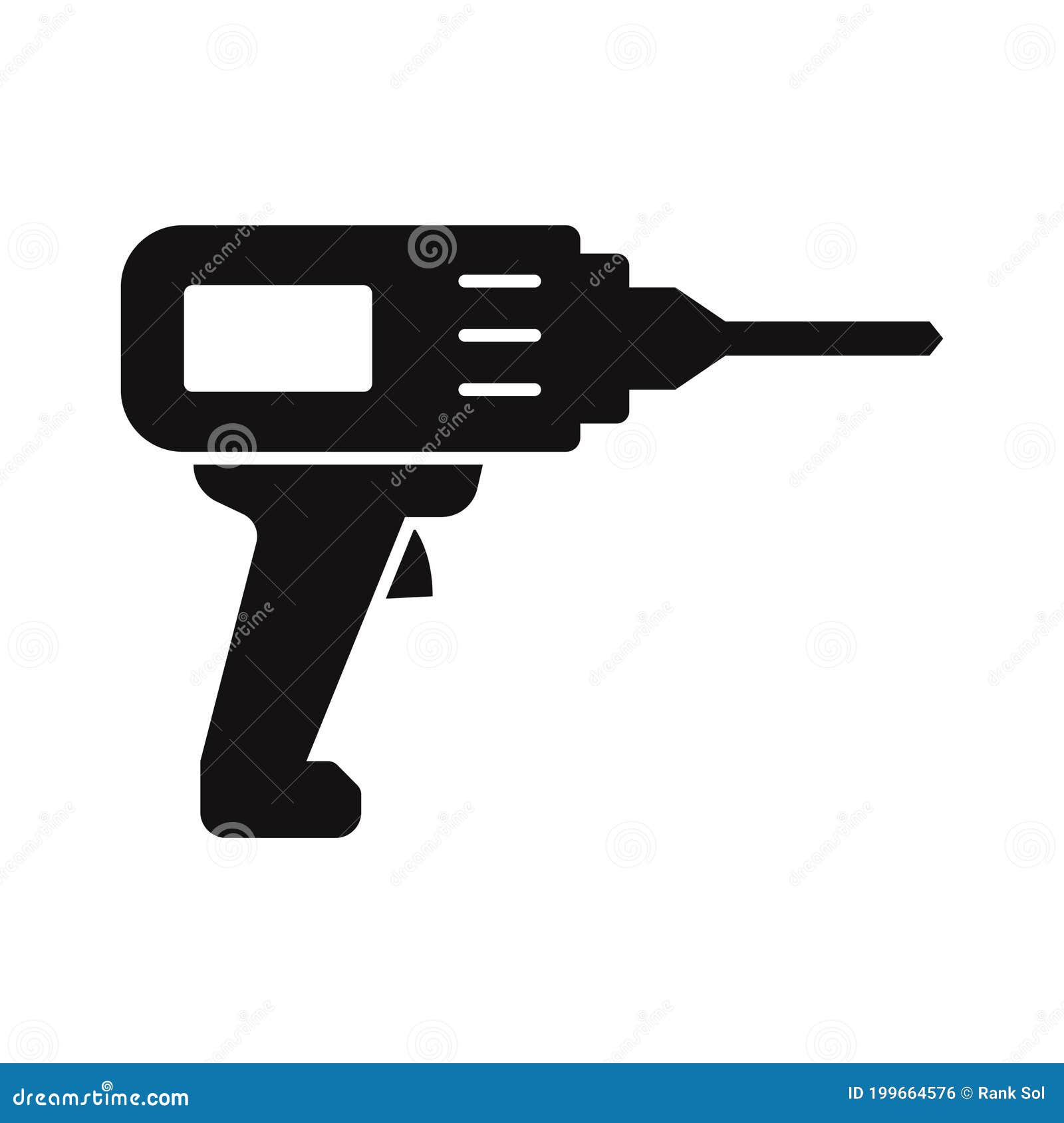 drill machine  icon which can easily modify or edit