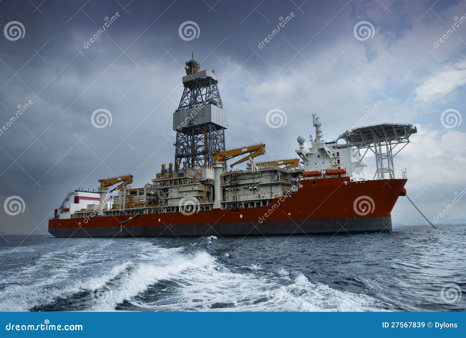 Drill Ship stock image. Image of roughneck, energy, drilling 27567839