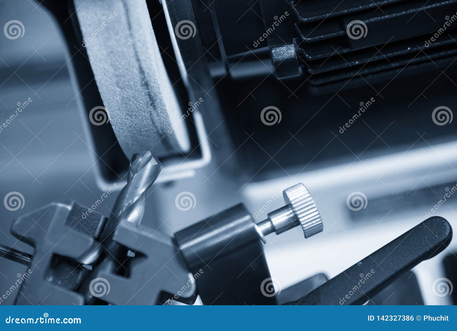 The Drill Tool Regrinding with the Grinding Machine. Stock Photo Image of accuracy, carbide