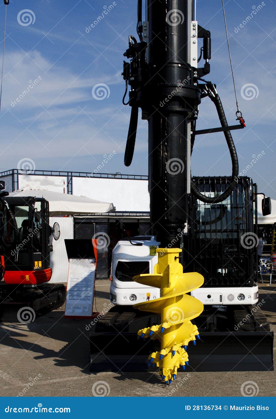 Drilling equipment stock photo. Image of platform, road 28136734
