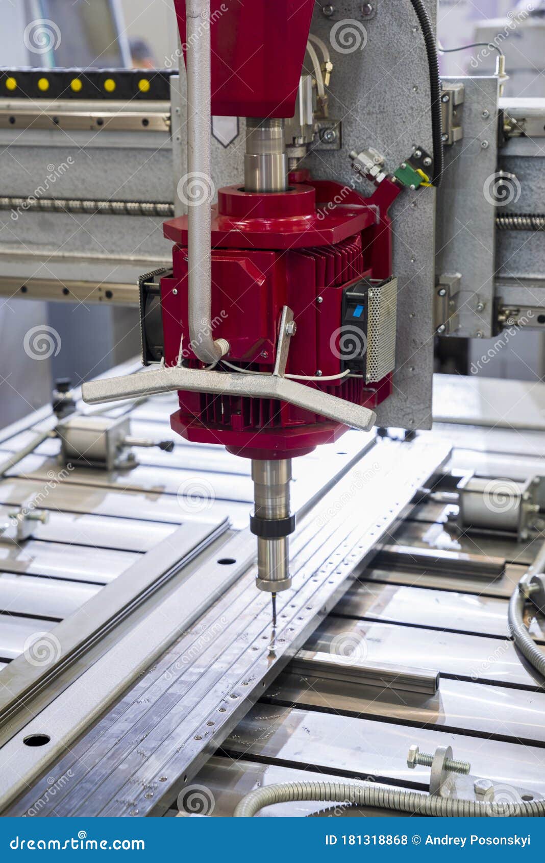 Drilling of Holes in the Machining Stock Photo Image of drill