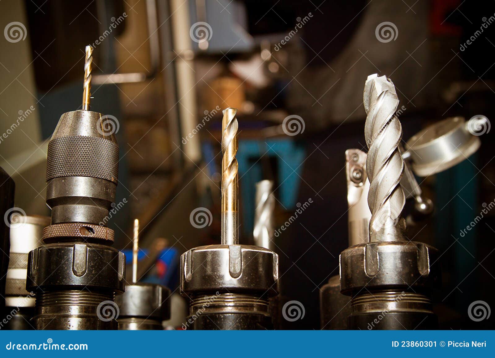 Drilling machine bits stock image. Image of steel, precision 23860301