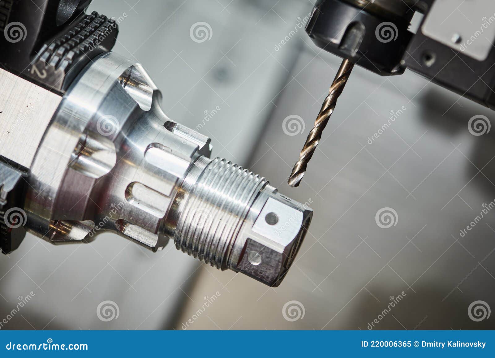 Drilling Operation On Cnc Lather Machine Metal Cutting And Precision Drilling Operation On Cnc Lather Machine Metal Cutting And Precision